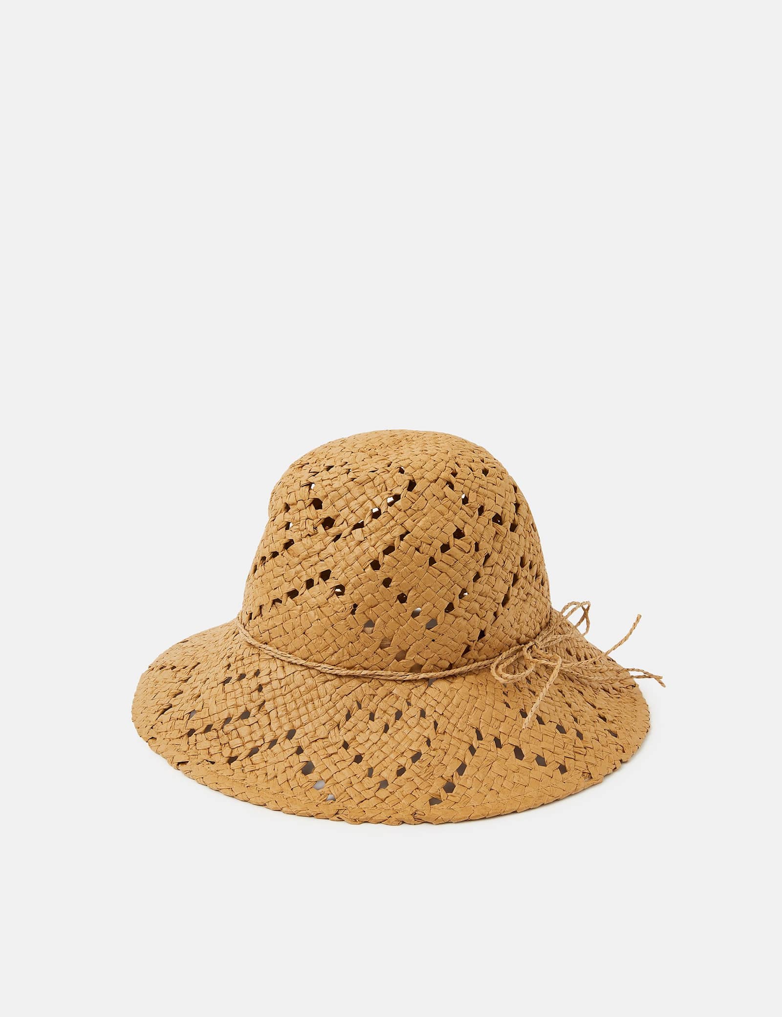 Straw Heart Bucket Hat - image 1