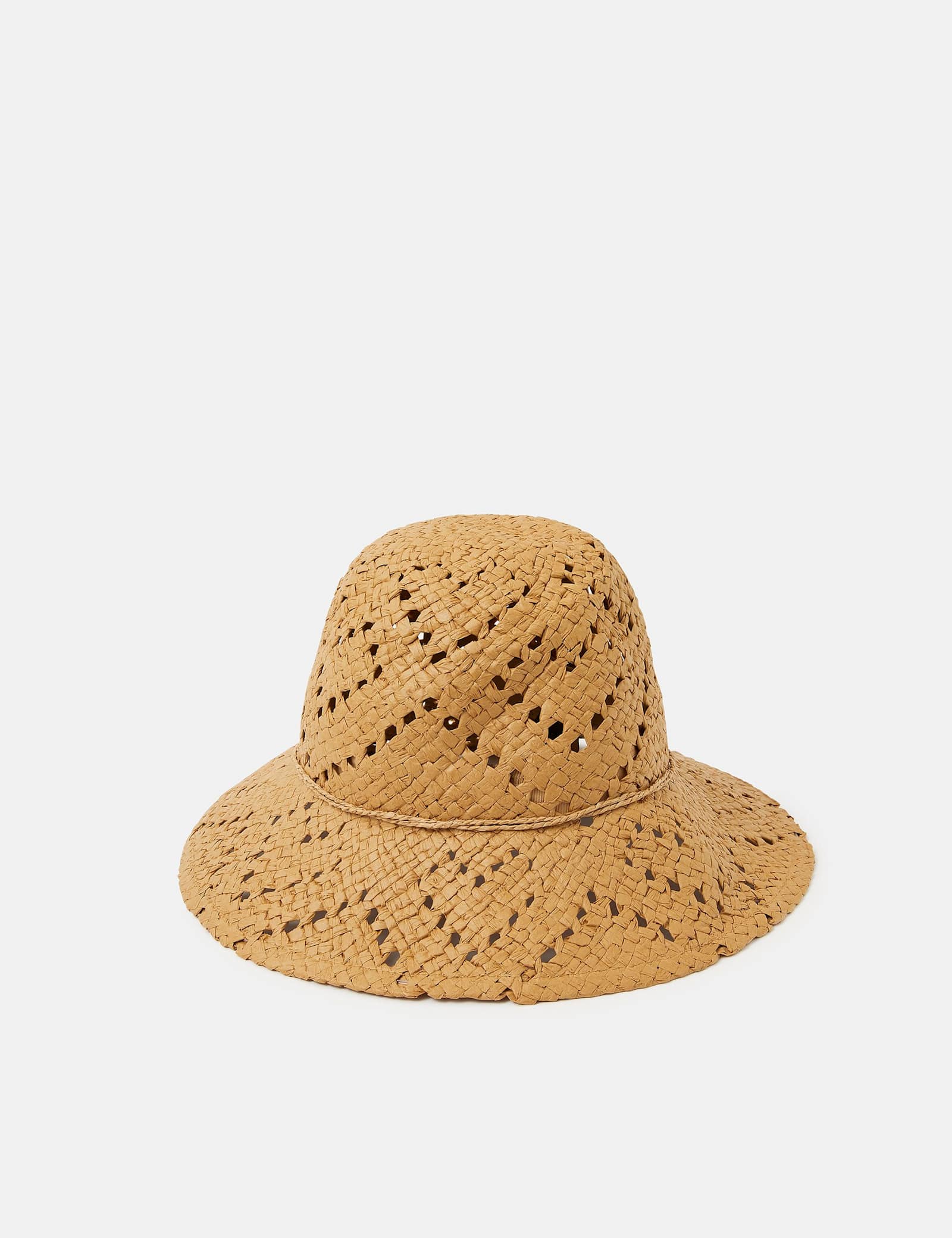Straw Heart Bucket Hat - image 3