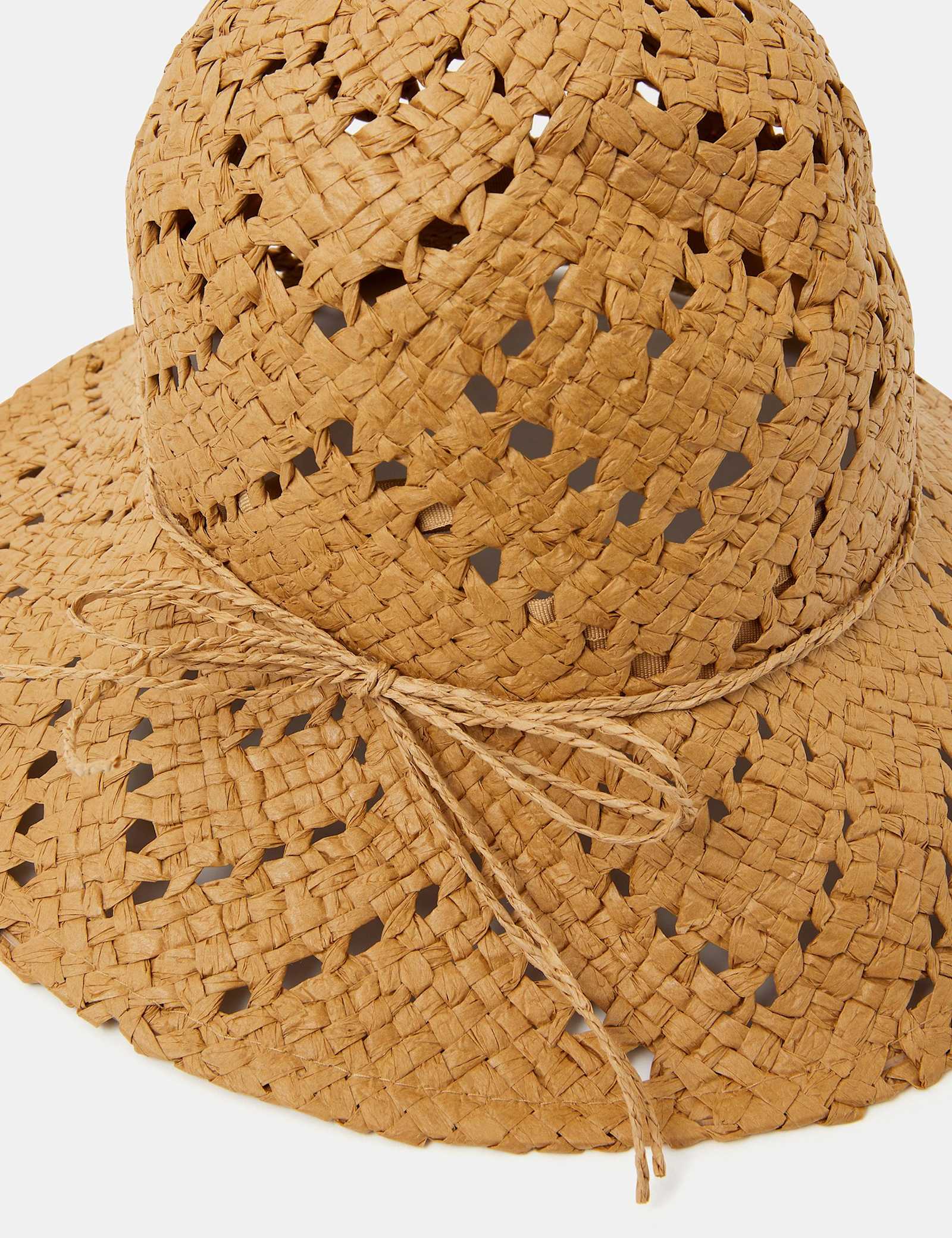 Straw Heart Bucket Hat - image 2
