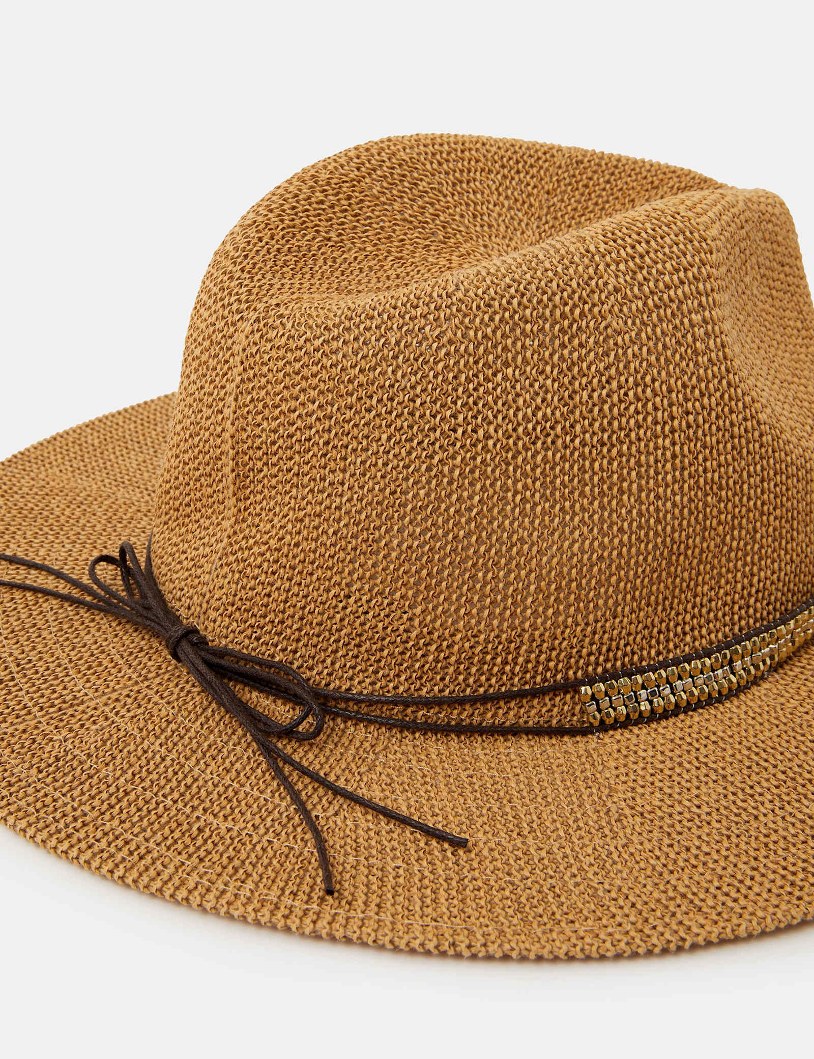 Metallic Trim Fedora Hat - image 2