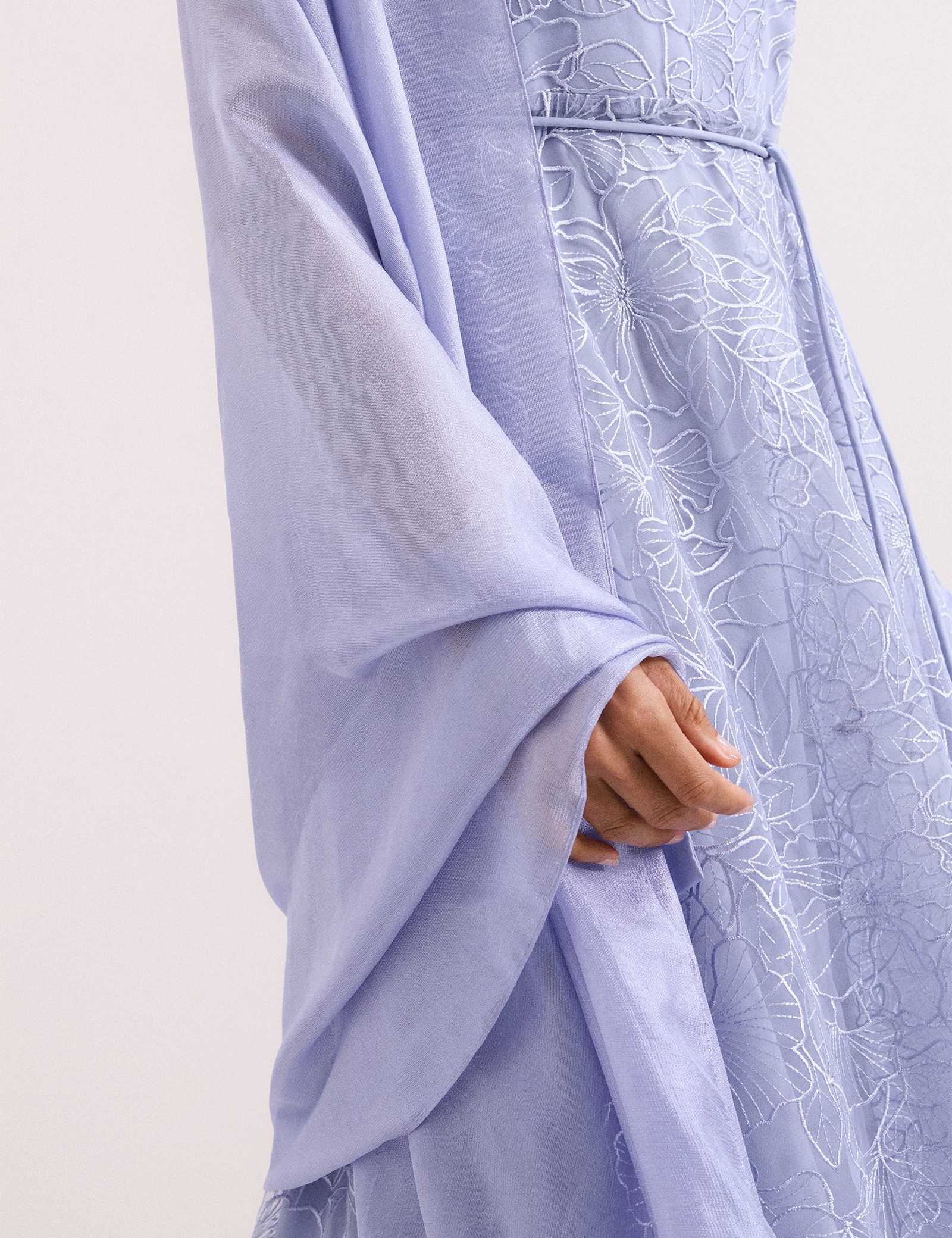 Satin Trim Scarf - image 3