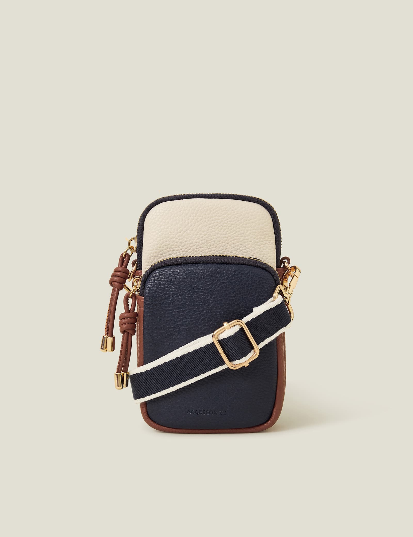 Faux Leather Cross Body Phone Bag - image 1