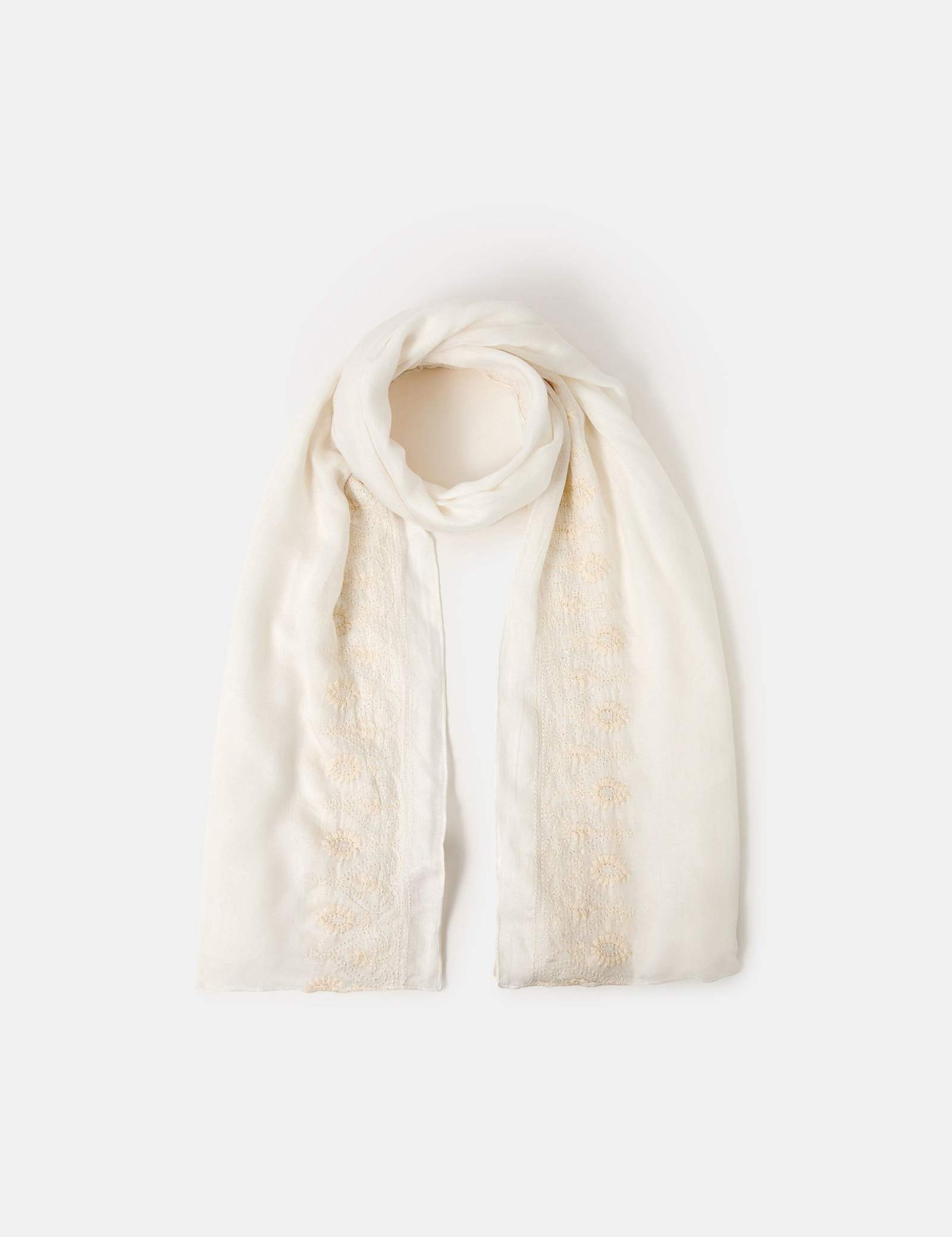 Embroidered Sequin Scarf - image 1