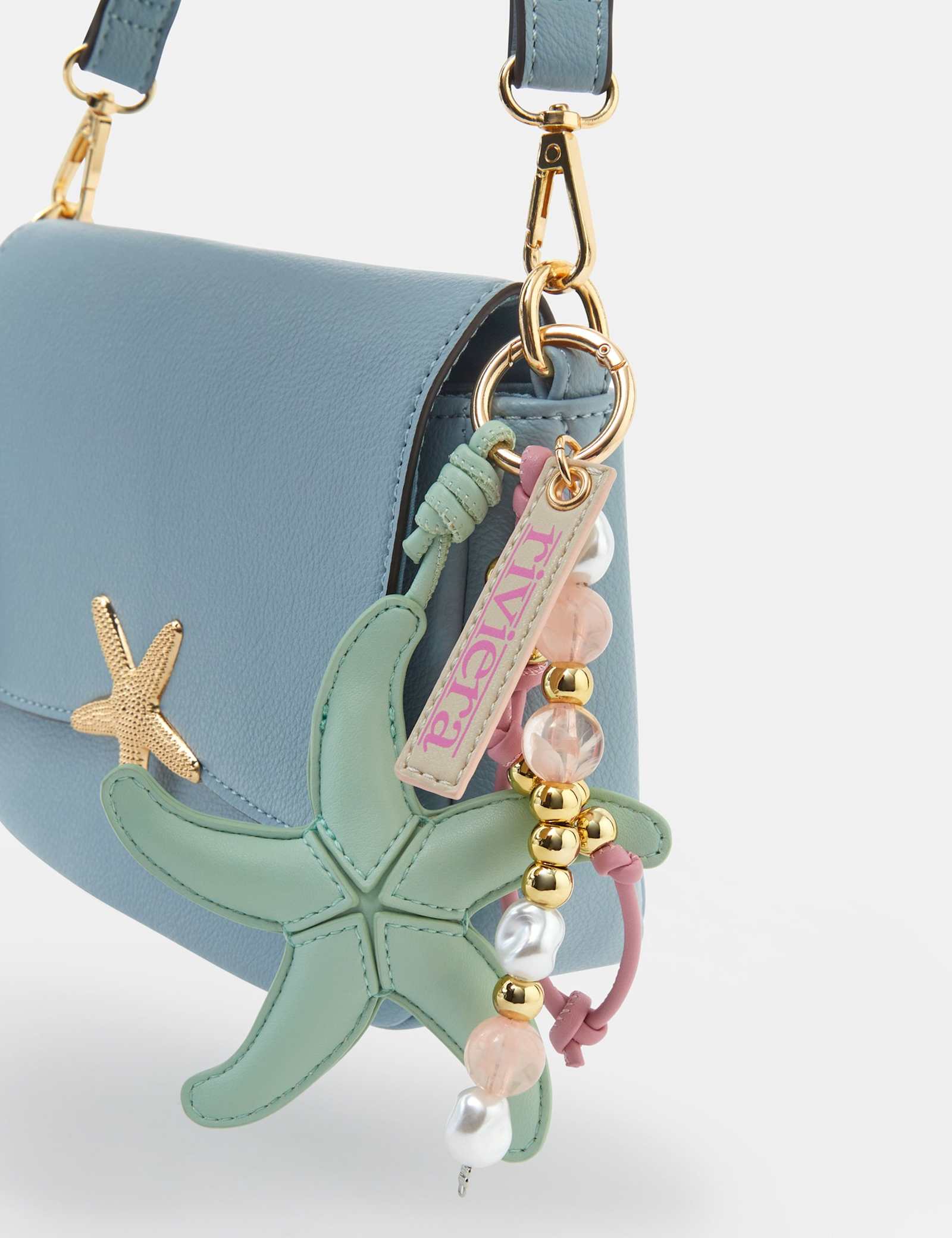 Starfish Beaded Bag Charm - image 3