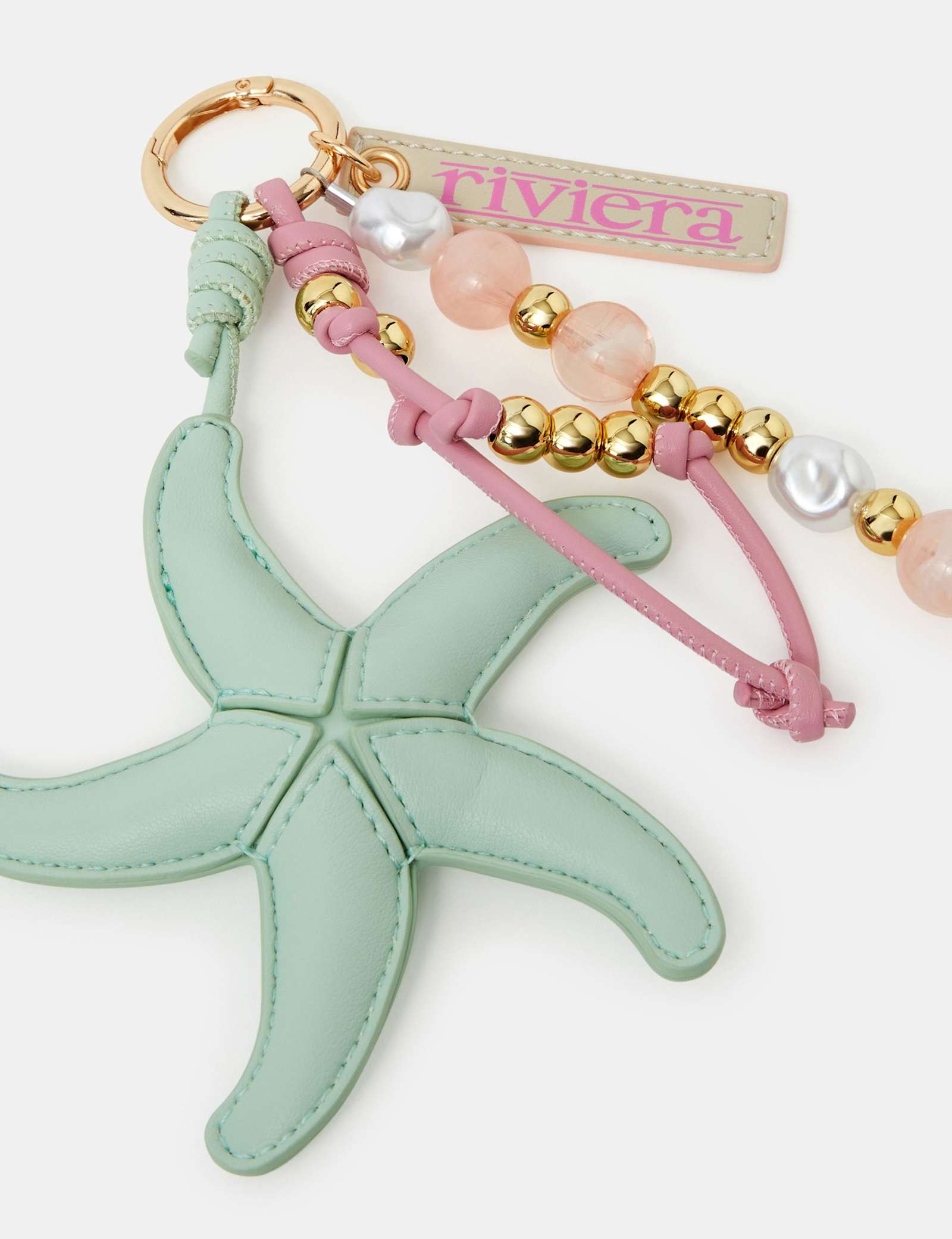 Starfish Beaded Bag Charm - image 2