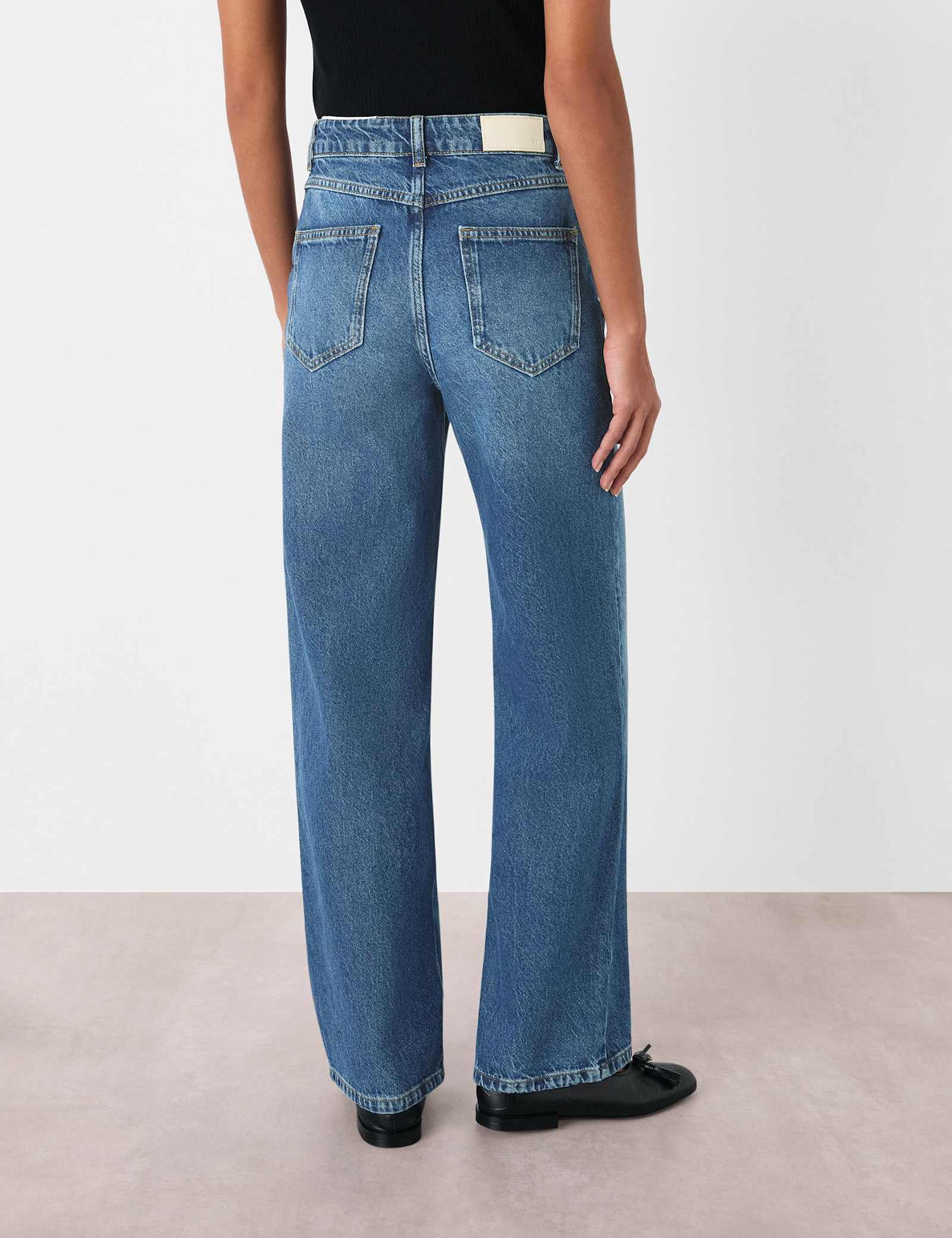 Mid Rise Straight Leg Jeans - image 4