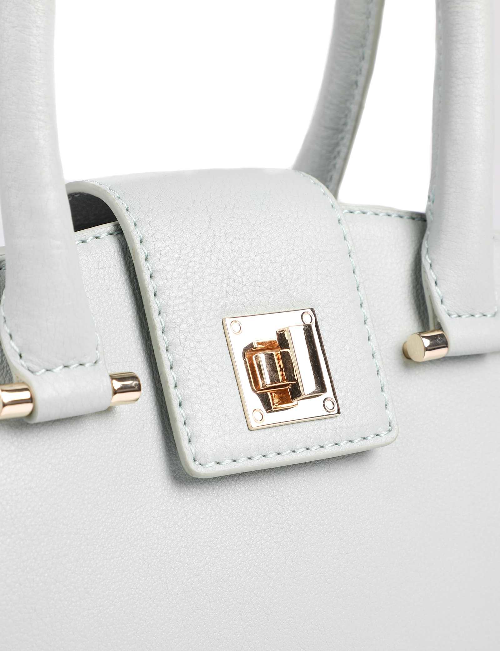 Leather Top Handle Grab Bag - image 2