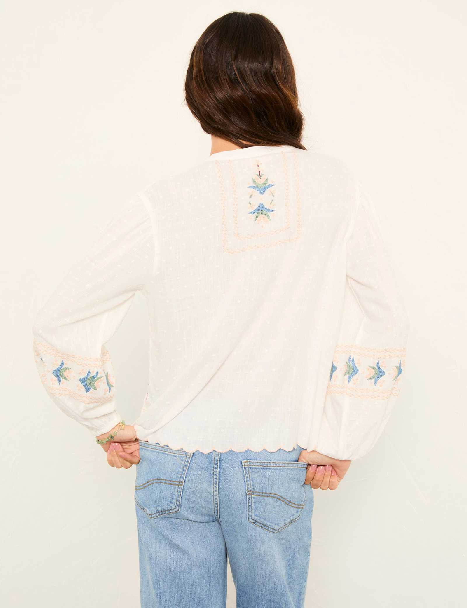 Embroidered Blouse - image 5