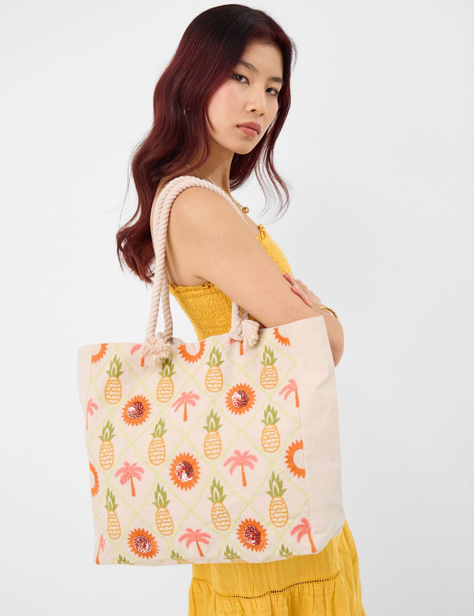 Pure Cotton Embroidered Shoulder Bag - image 2