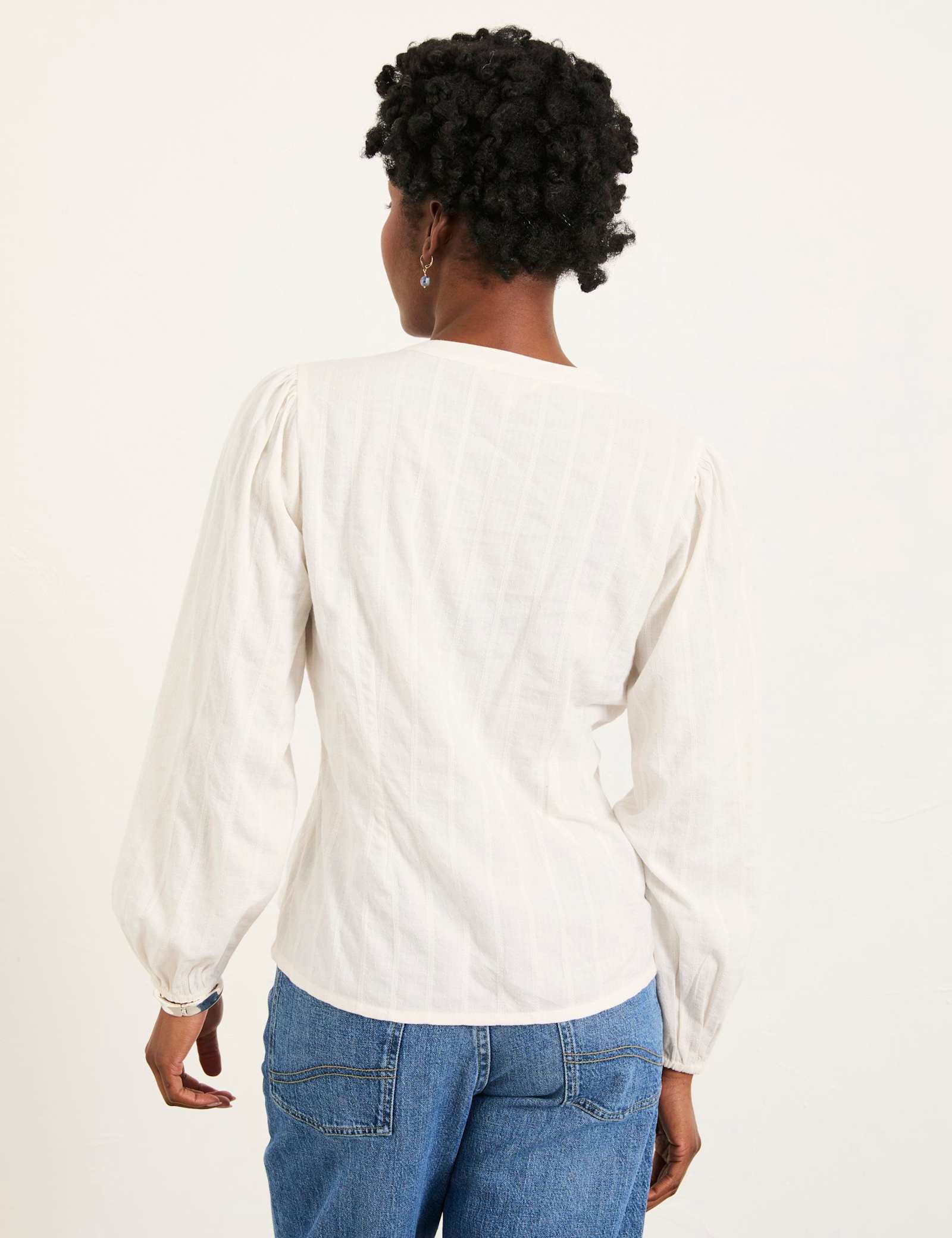 Cotton Rich Button Through Blouse - image 4