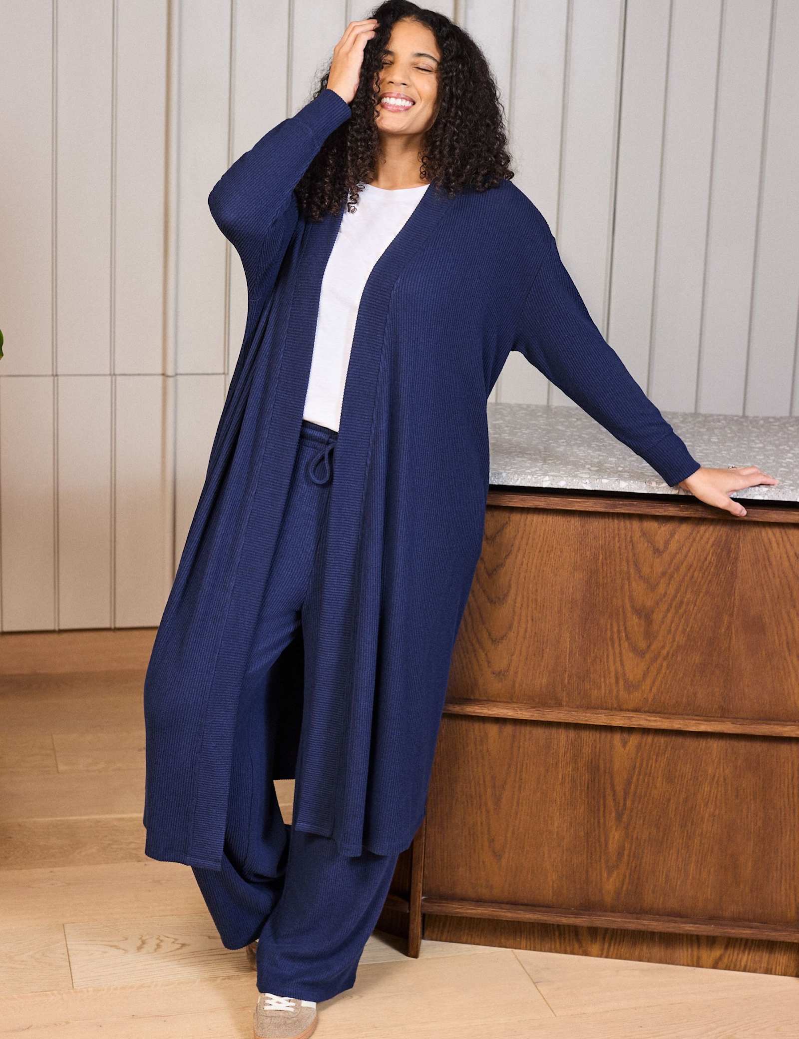 Supersoft Ribbed Longline Cardigan - image 2