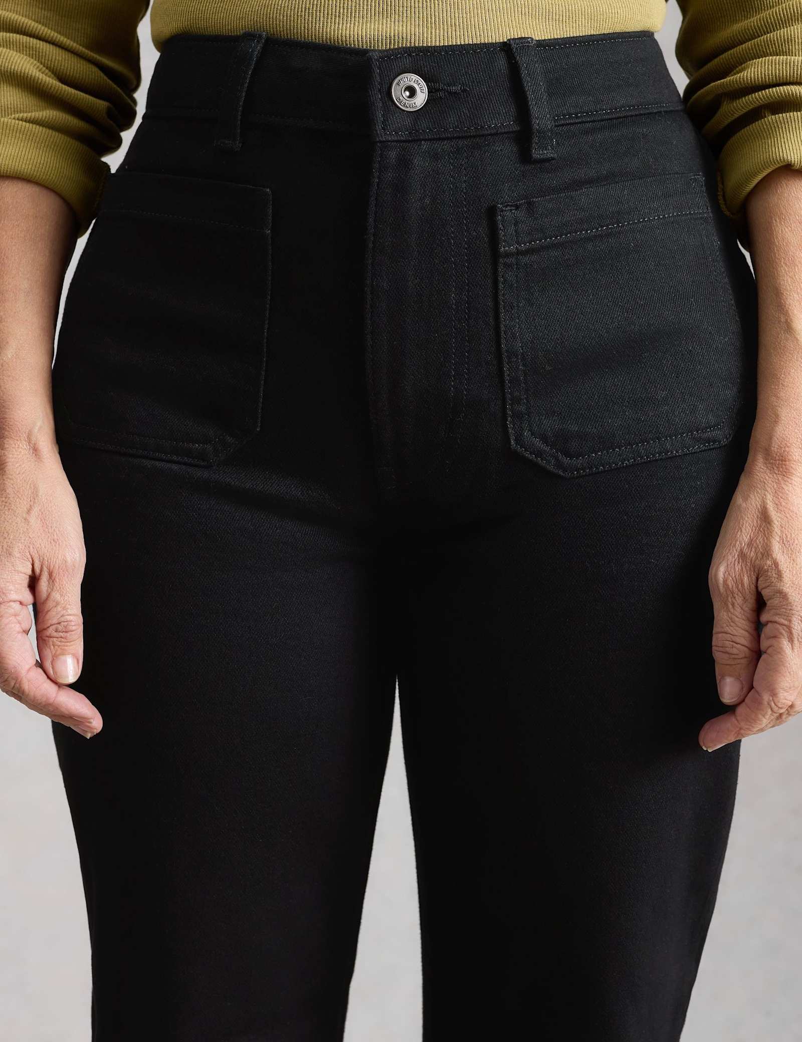 Mid Rise Flared Wide Leg Jeans - image 3