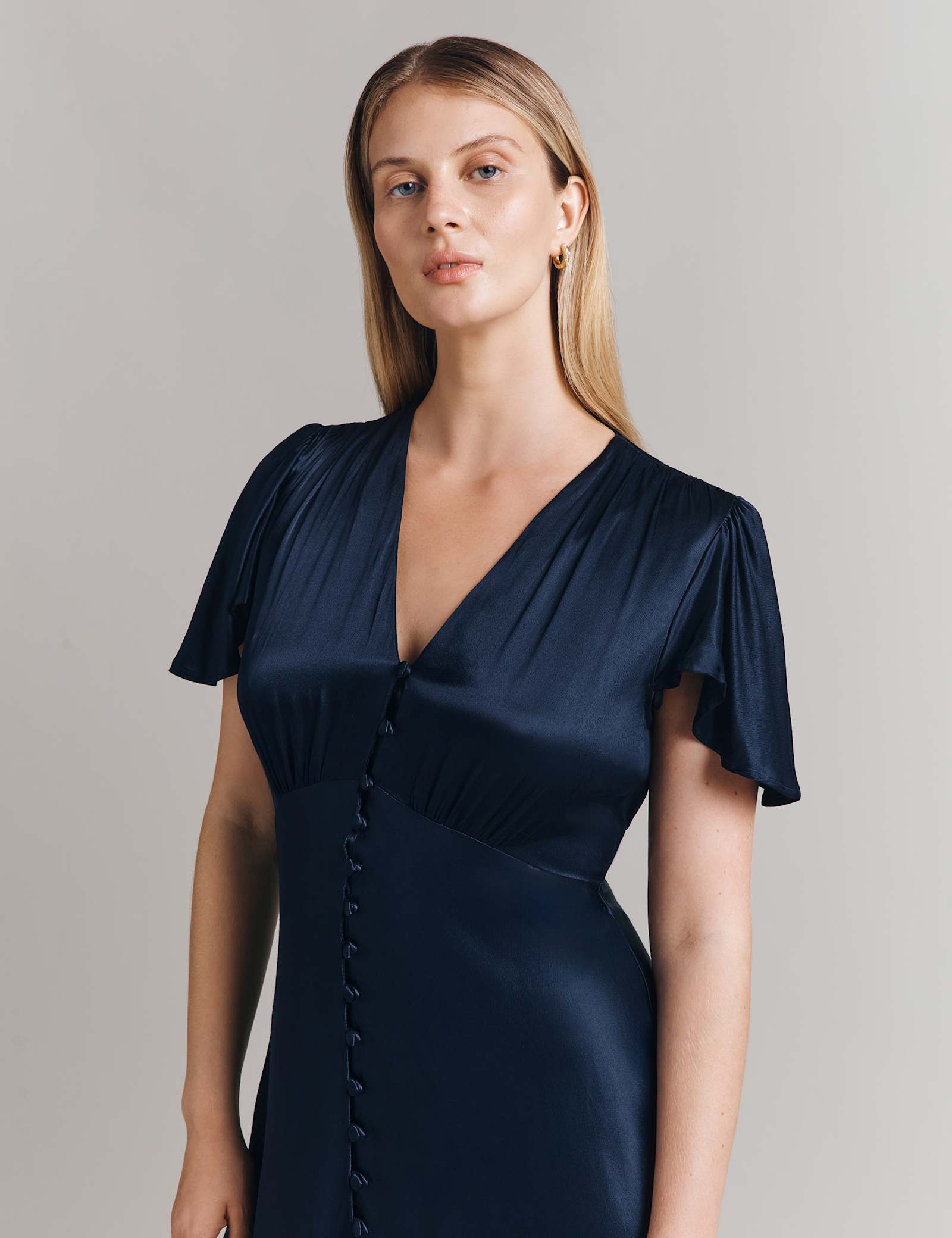 V-Neck Maxi Skater Dress - image 4