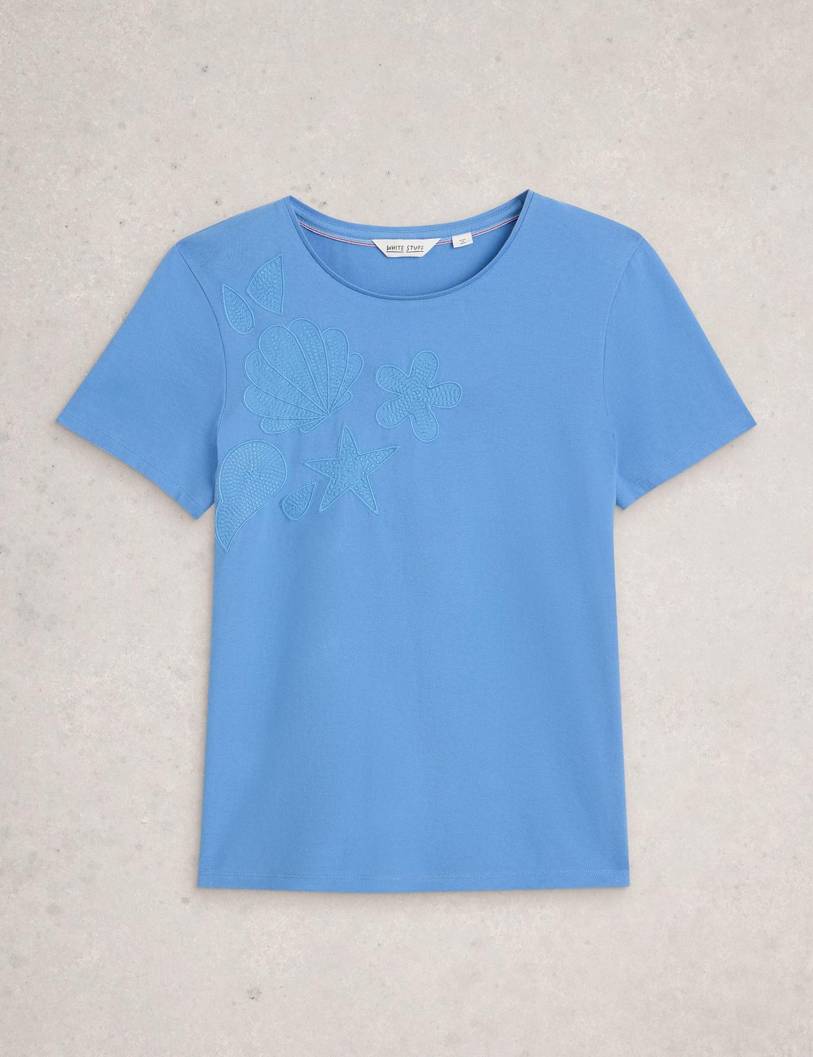Pure Cotton Embroidered T-Shirt - image 2