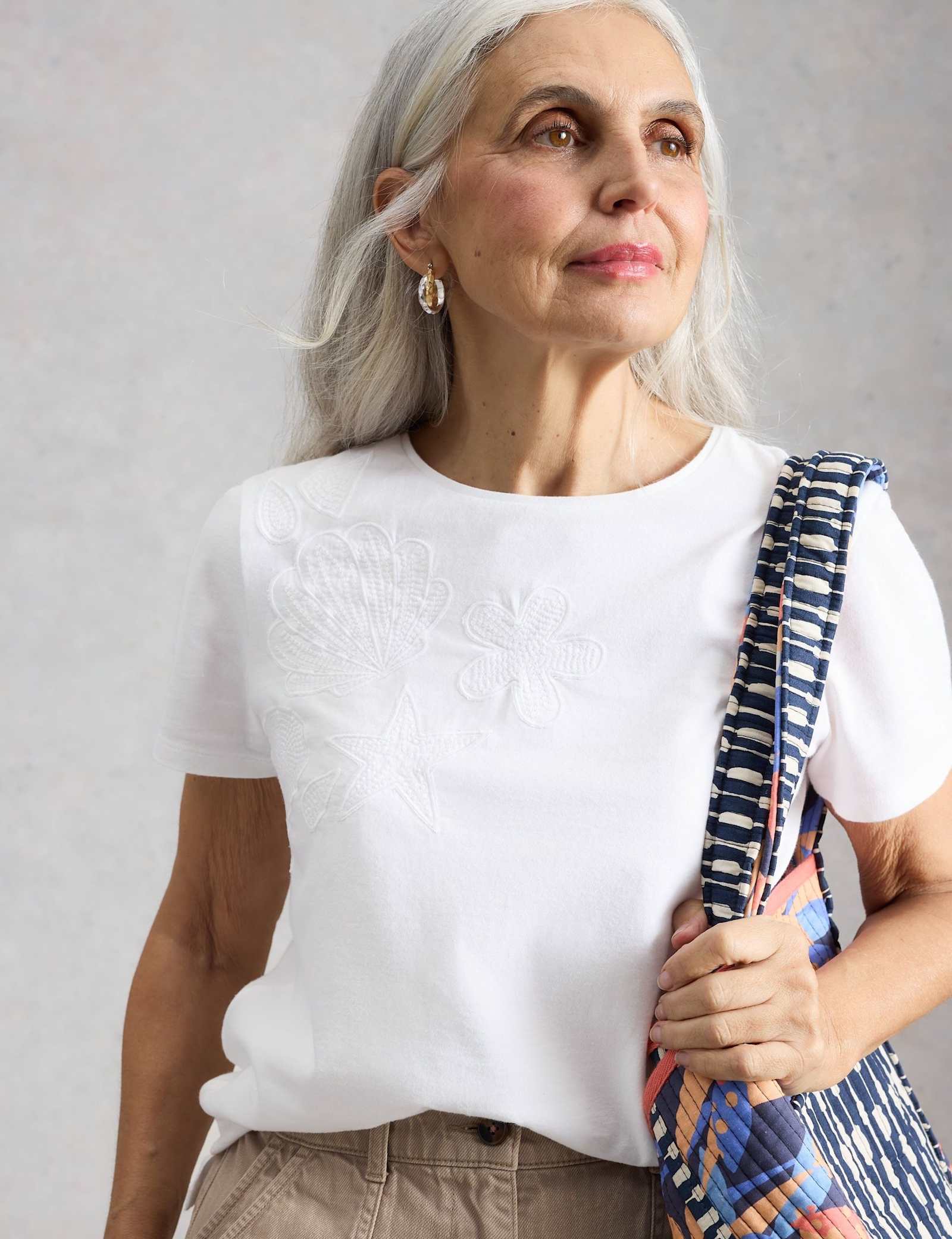 Pure Cotton Embroidered T-Shirt - image 5