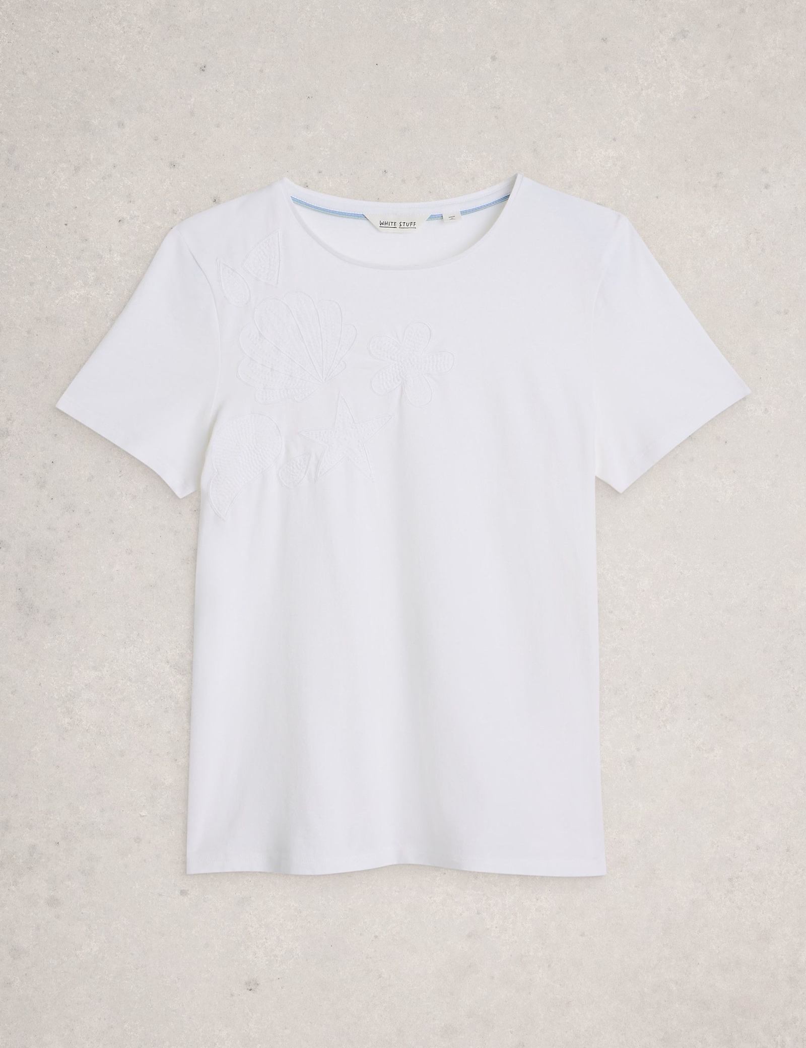 Pure Cotton Embroidered T-Shirt - image 1