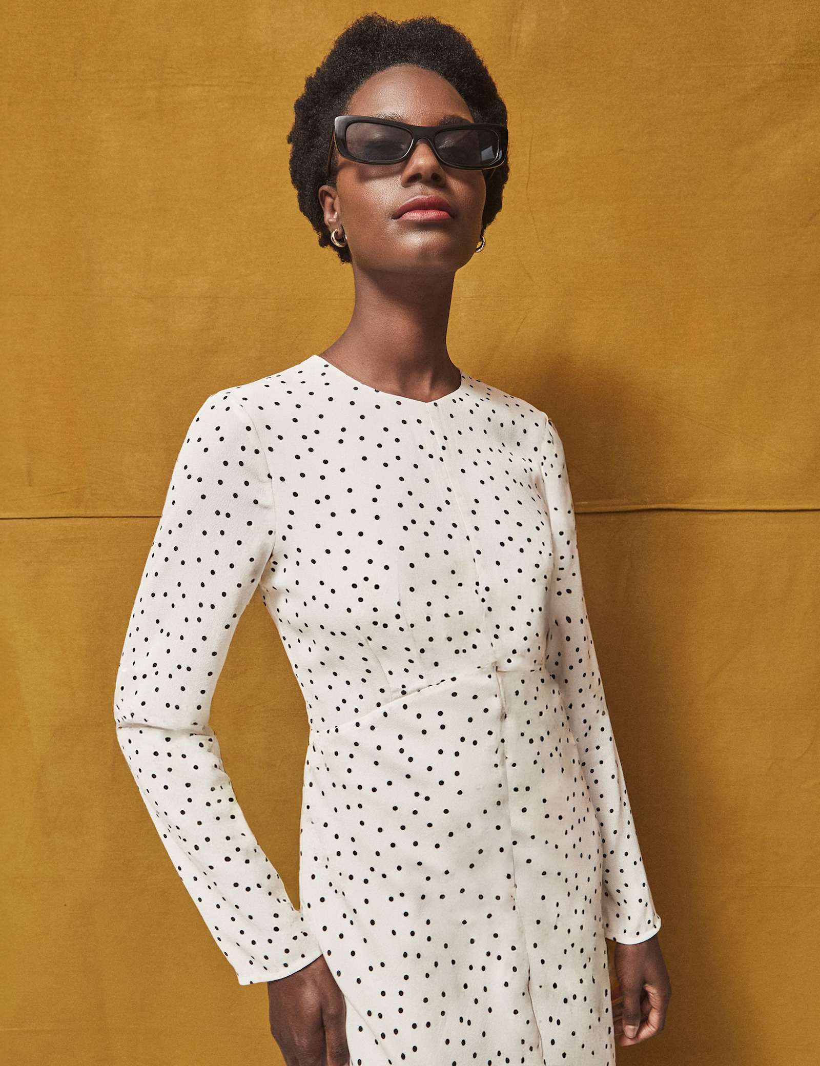 Polka Dot Midaxi Skater Dress - image 2