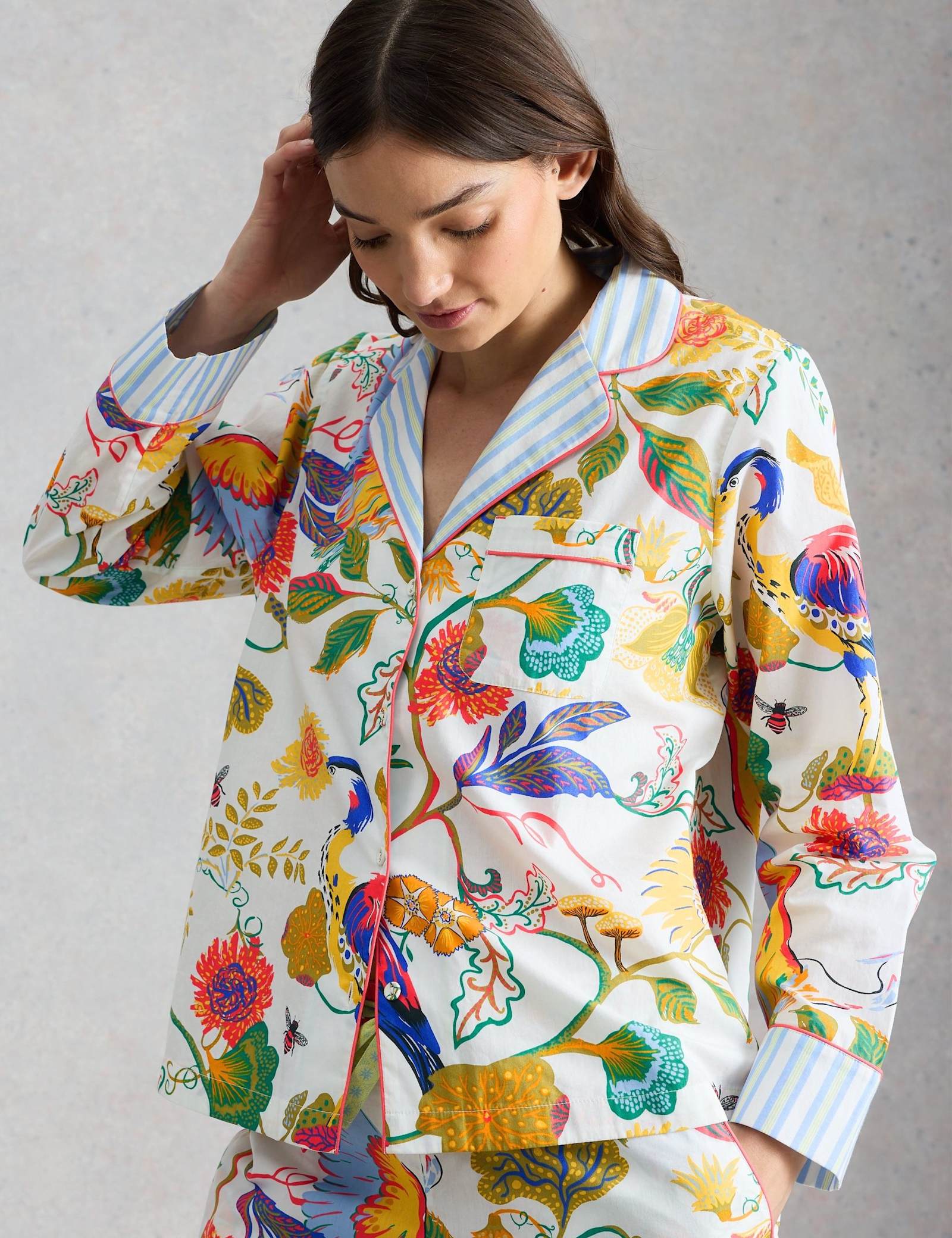Pure Cotton Printed Pyjama Top - image 2