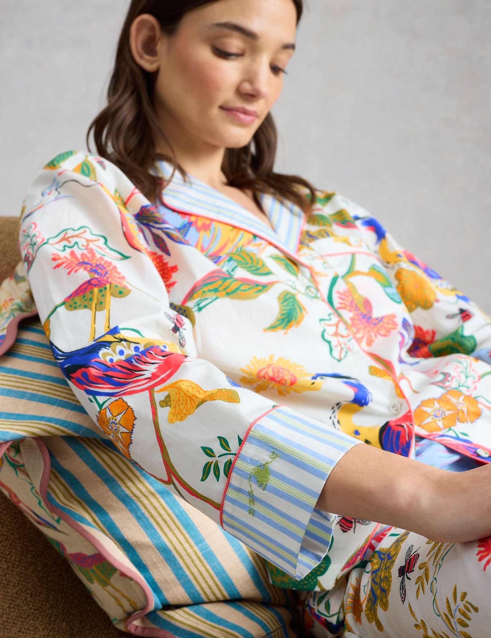 Pure Cotton Printed Pyjama Top - image 4