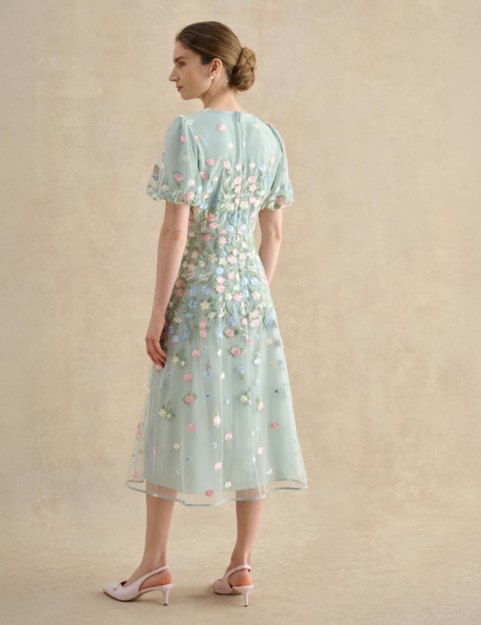 Floral Midi Tea Dress - image 5