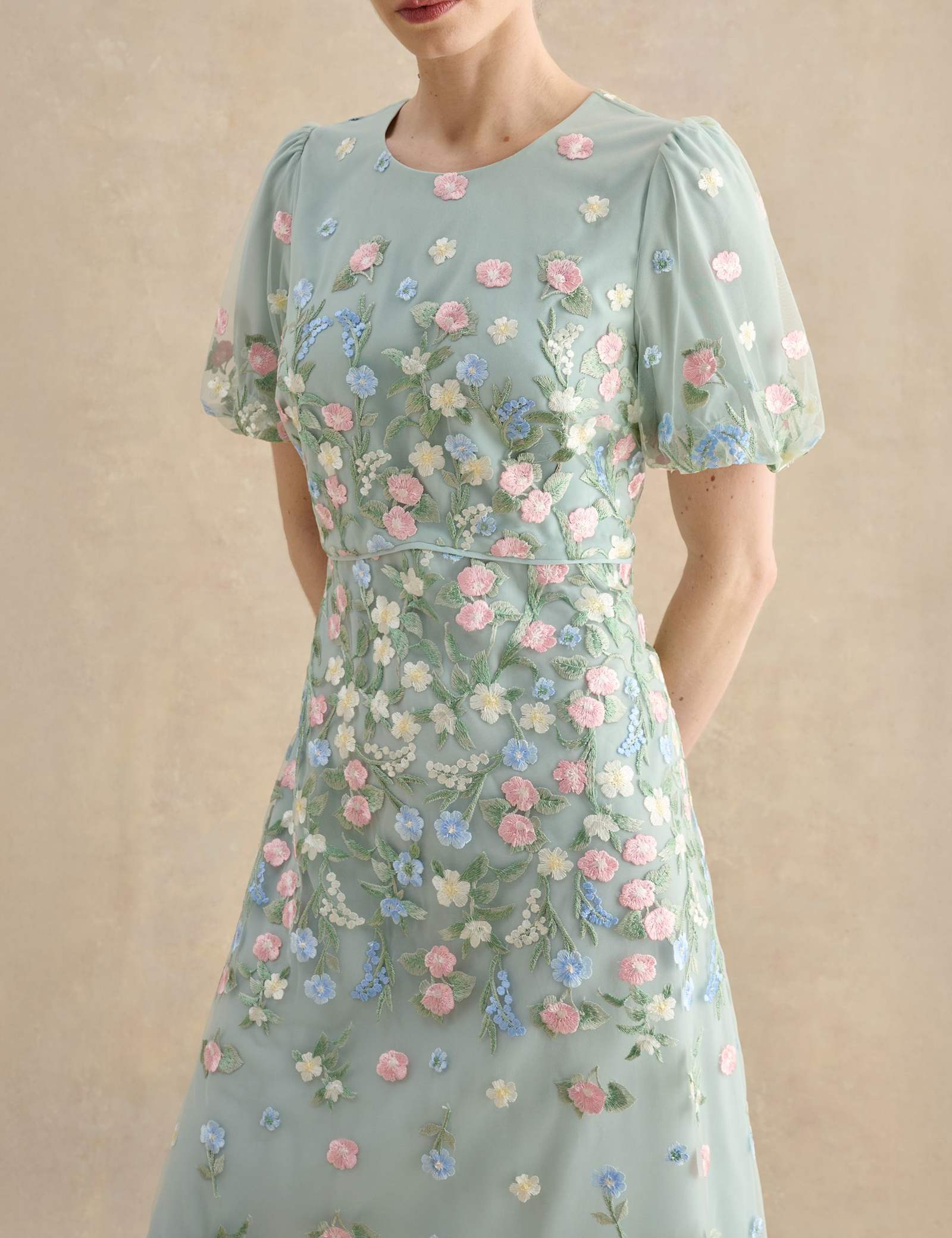 Floral Midi Tea Dress - image 4