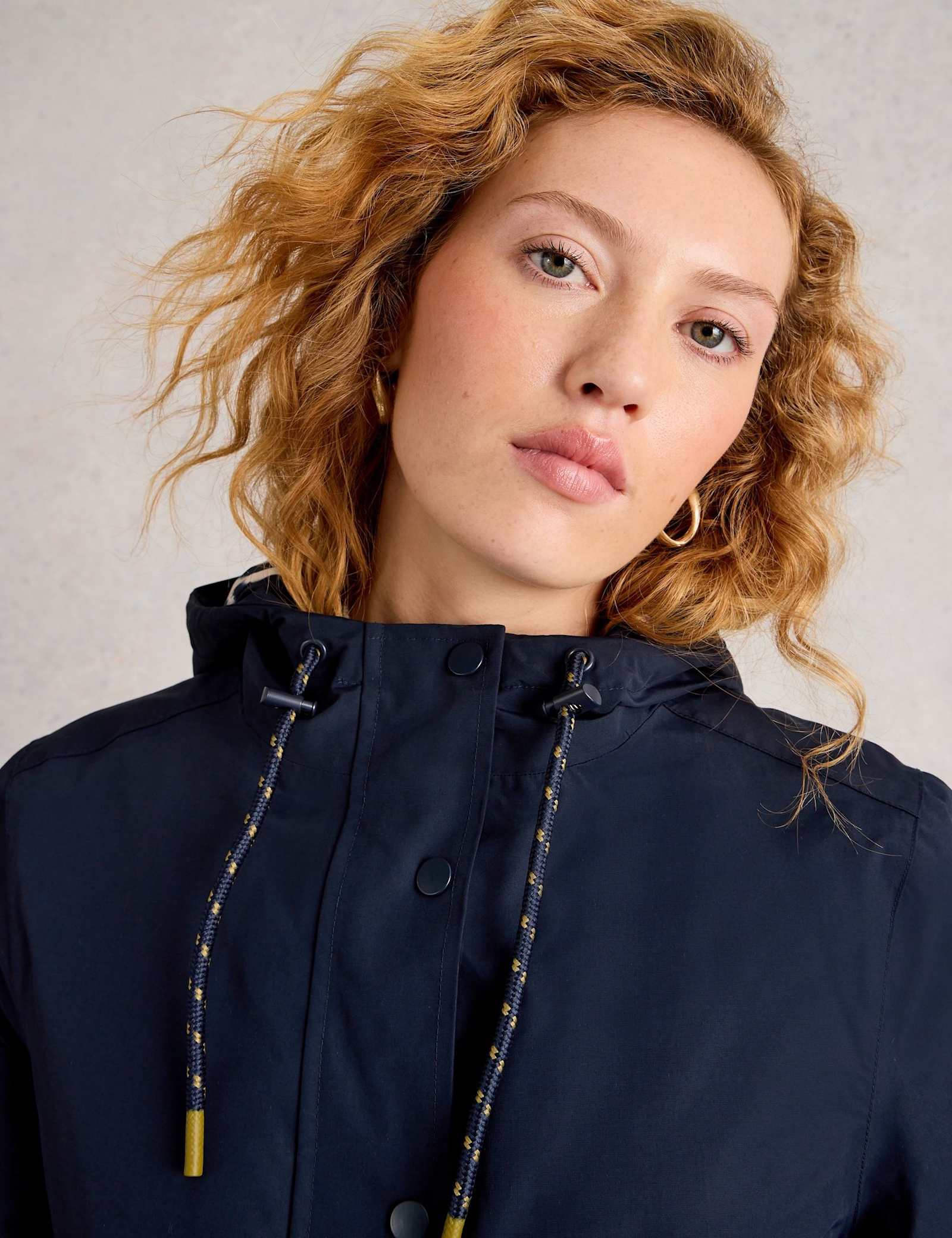 Cotton Rich Hooded Relaxed Raincoat - image 4