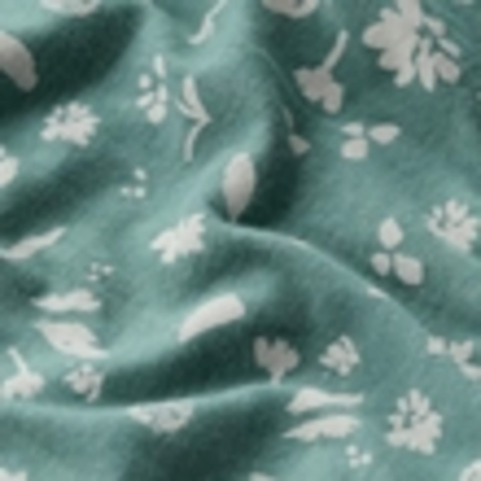 Cotton Rich Floral Pleat Detail Top - image 3