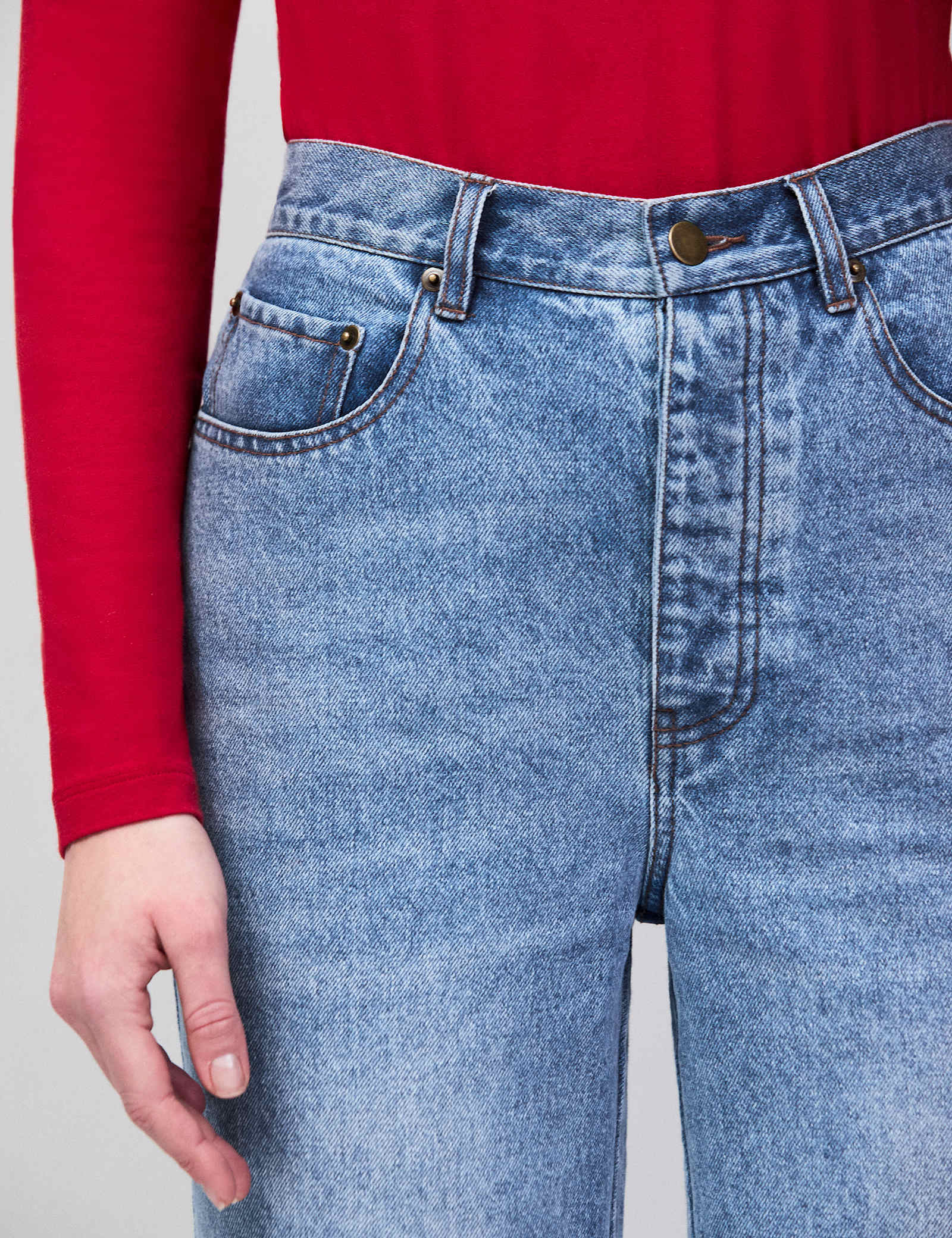 Mid Rise Bootcut Jeans - image 5