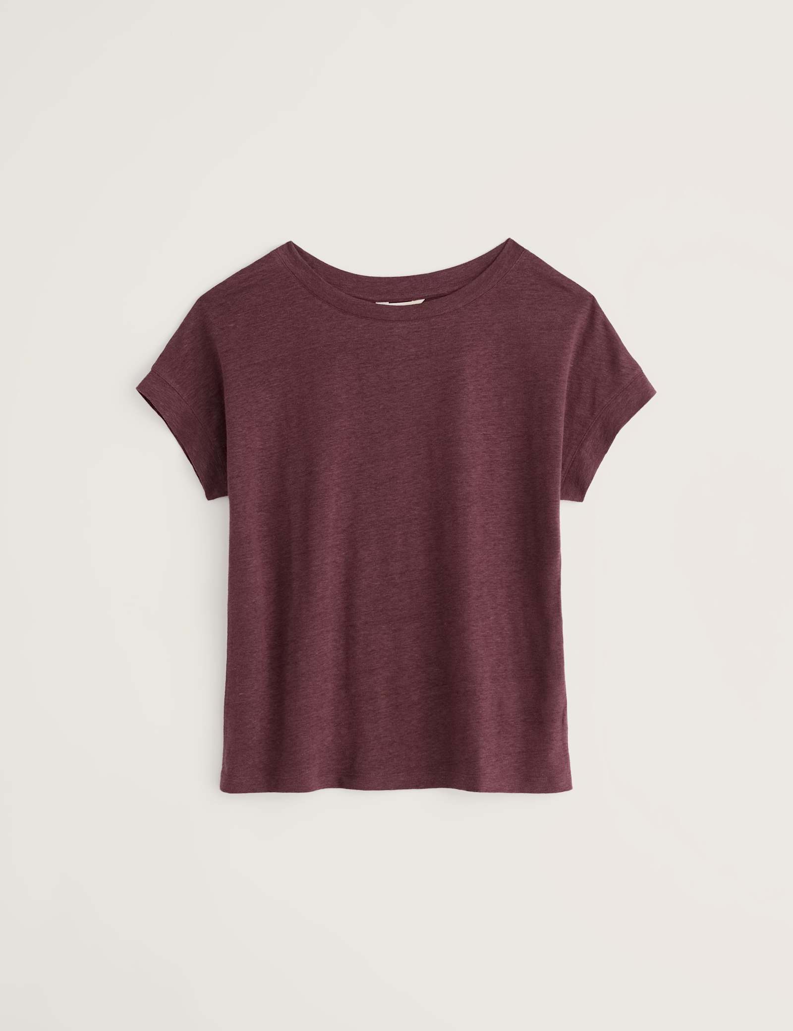 Pure Linen Jersey Boat Neck T-Shirt - image 1