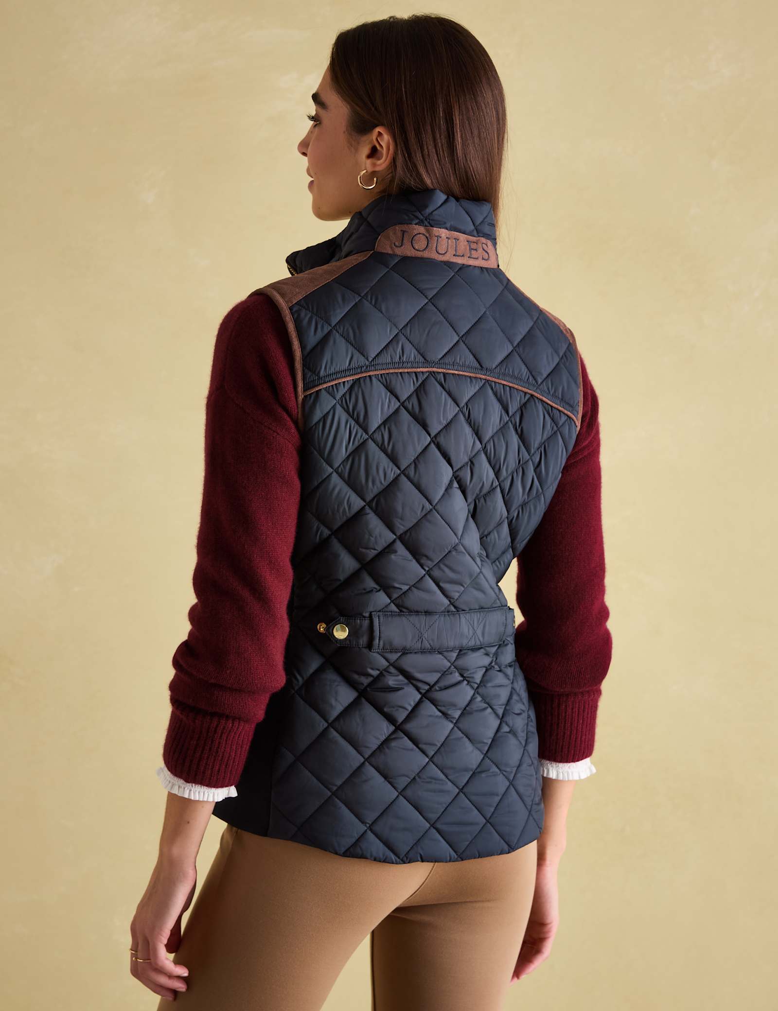 Quilted Funnel Neck Zip Up Gilet - image 4