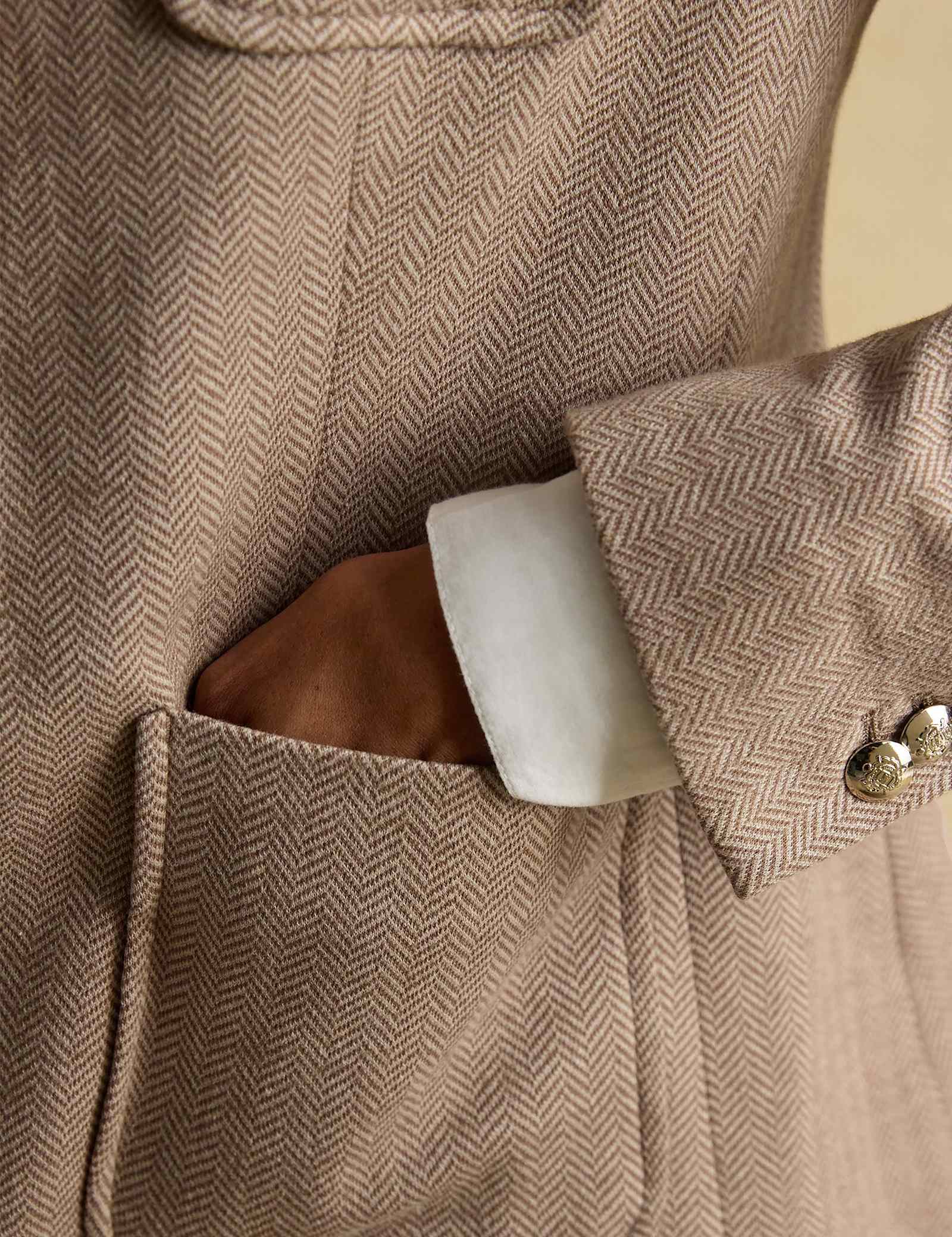Jersey Herringbone Blazer - image 4