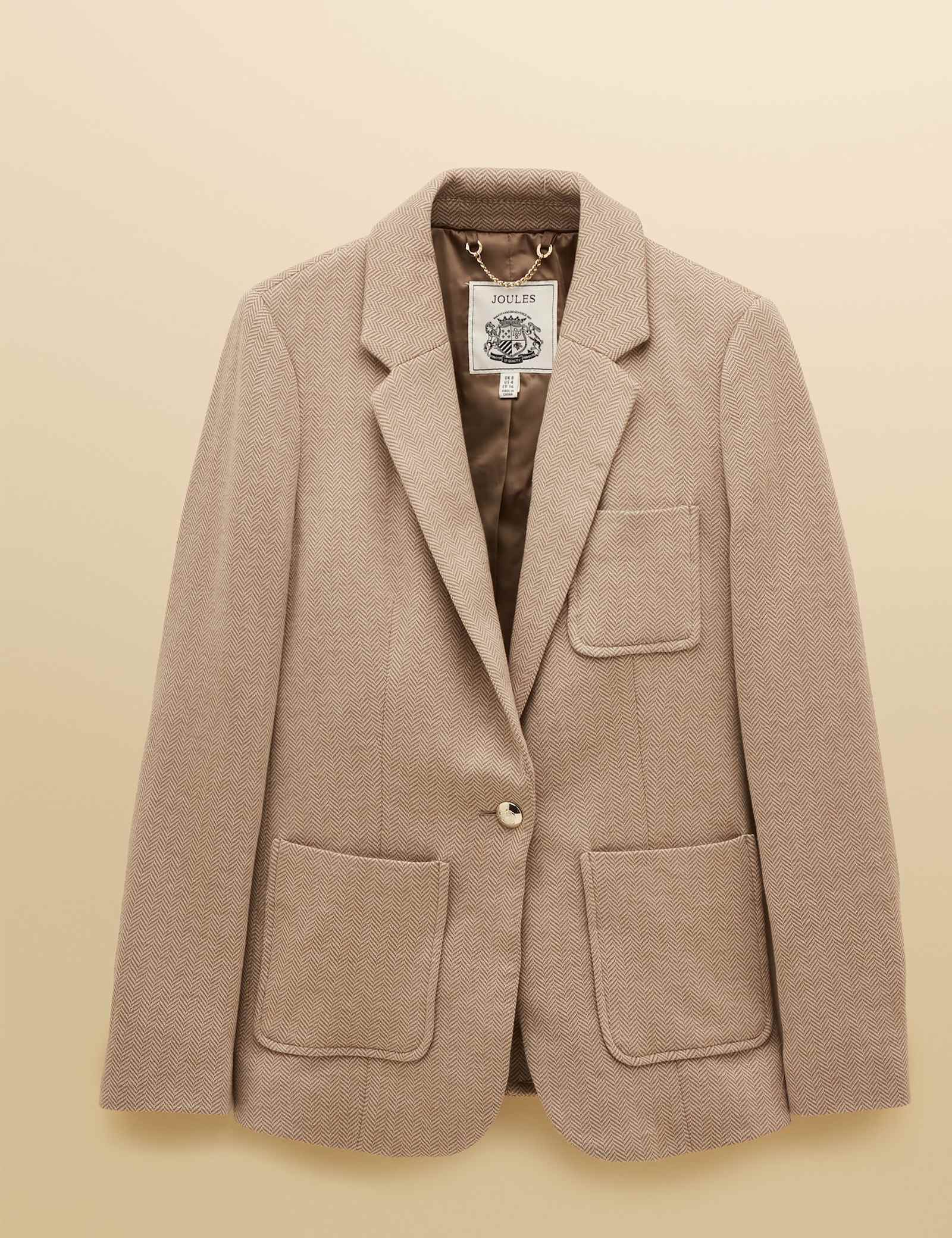 Jersey Herringbone Blazer - image 1