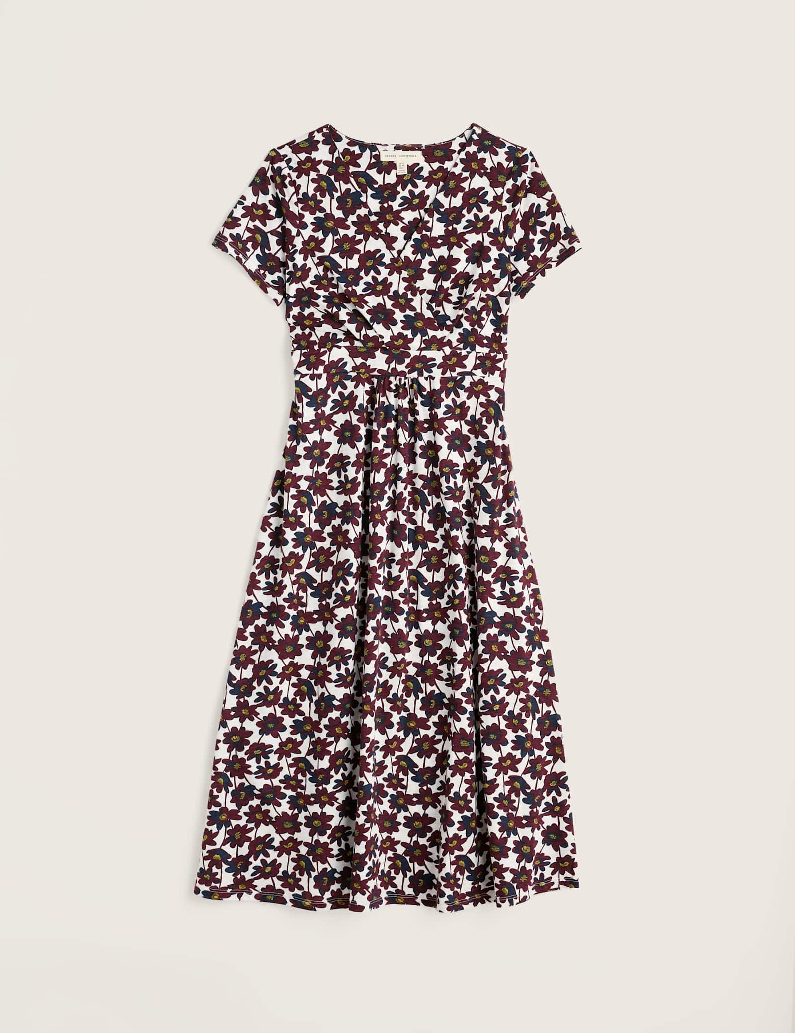 Pure Cotton Jersey Floral Midi Dress - image 1