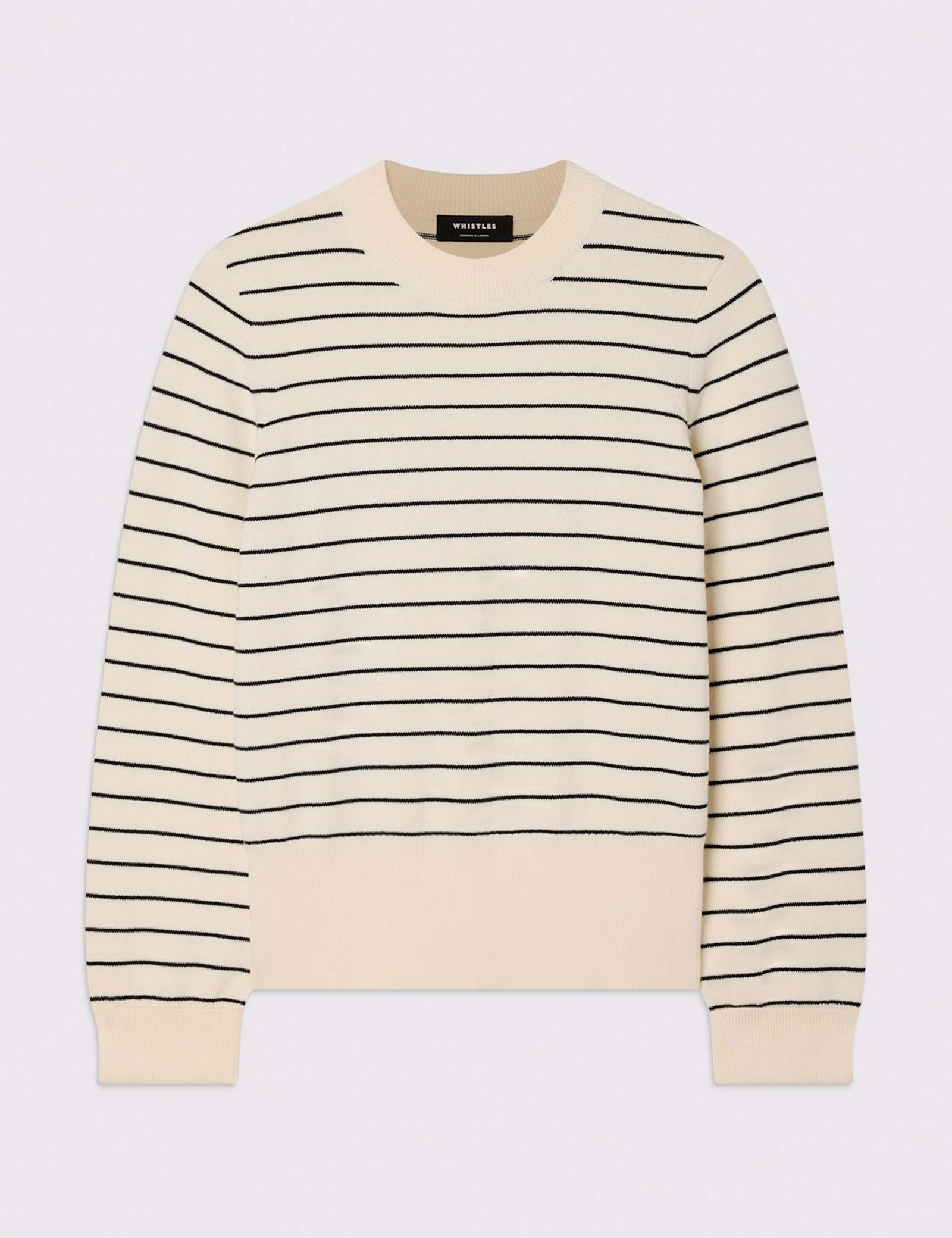 Cotton Rich Striped Crew Neck Jumper - image 1