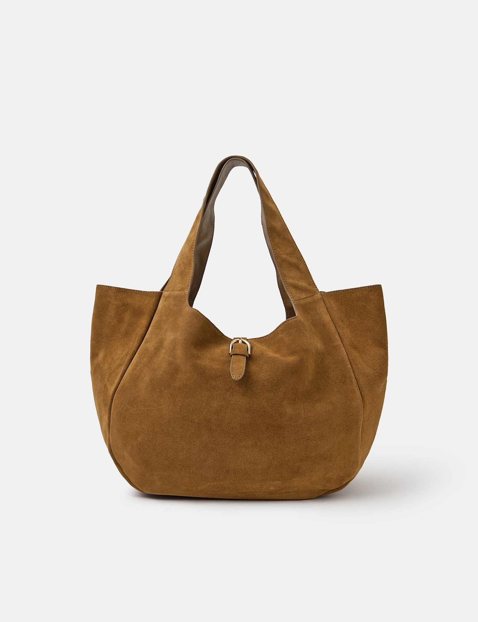 Suede Shoulder Bag - image 1