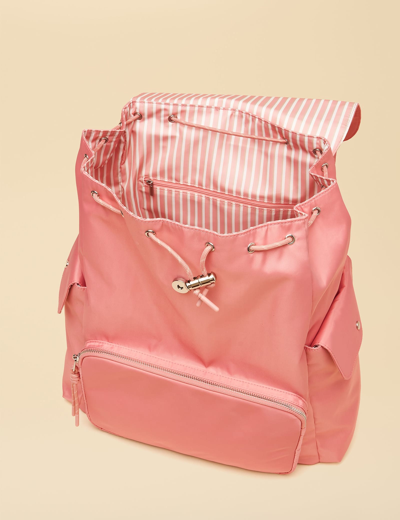 Drawstring Flap Backpack - image 5