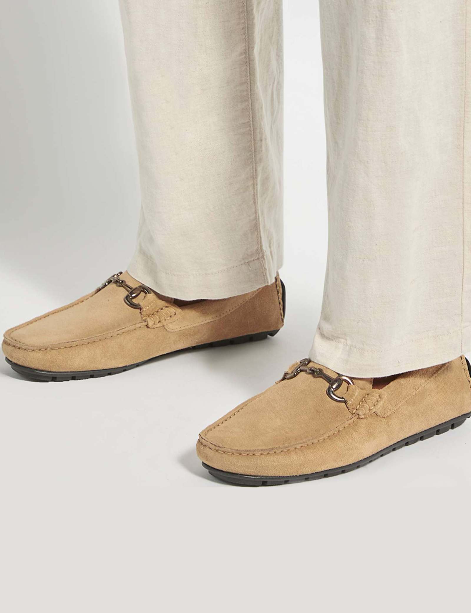 Wide Fit Suede Slip On Loafers - image 2