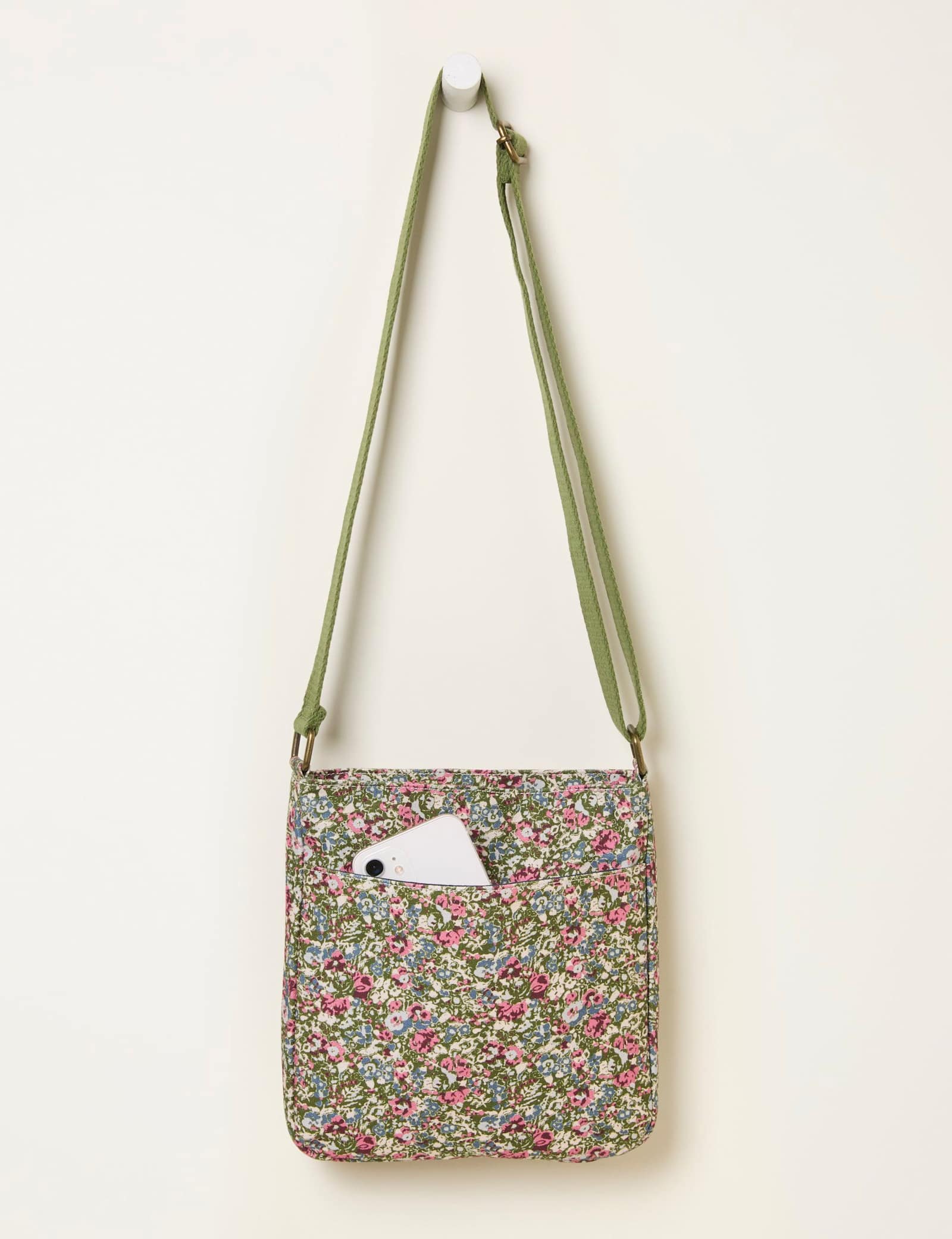 Pure Cotton Floral Cross Body Bag - image 1