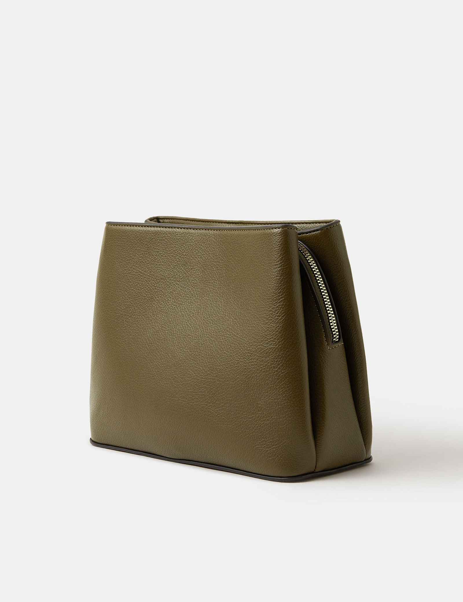 Faux Leather Webbing Strap Cross Body Bag - image 5