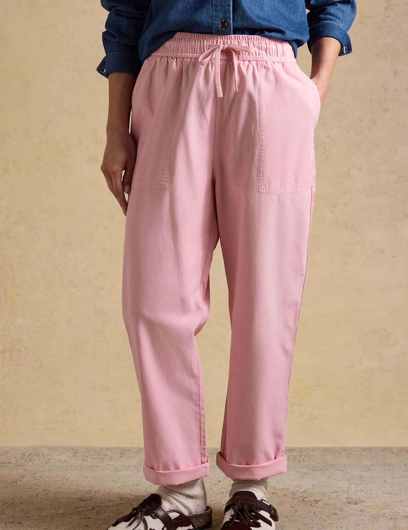 Lyocell Rich Drawstring Straight Leg Chinos - image 4
