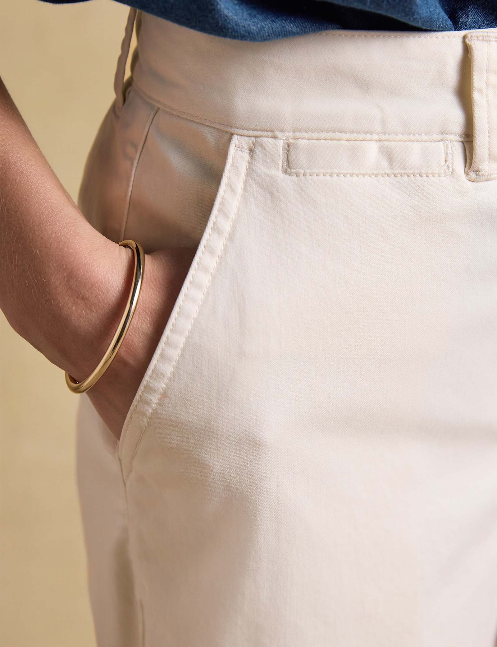 Cotton Rich Wide Leg Cropped Chinos - image 3