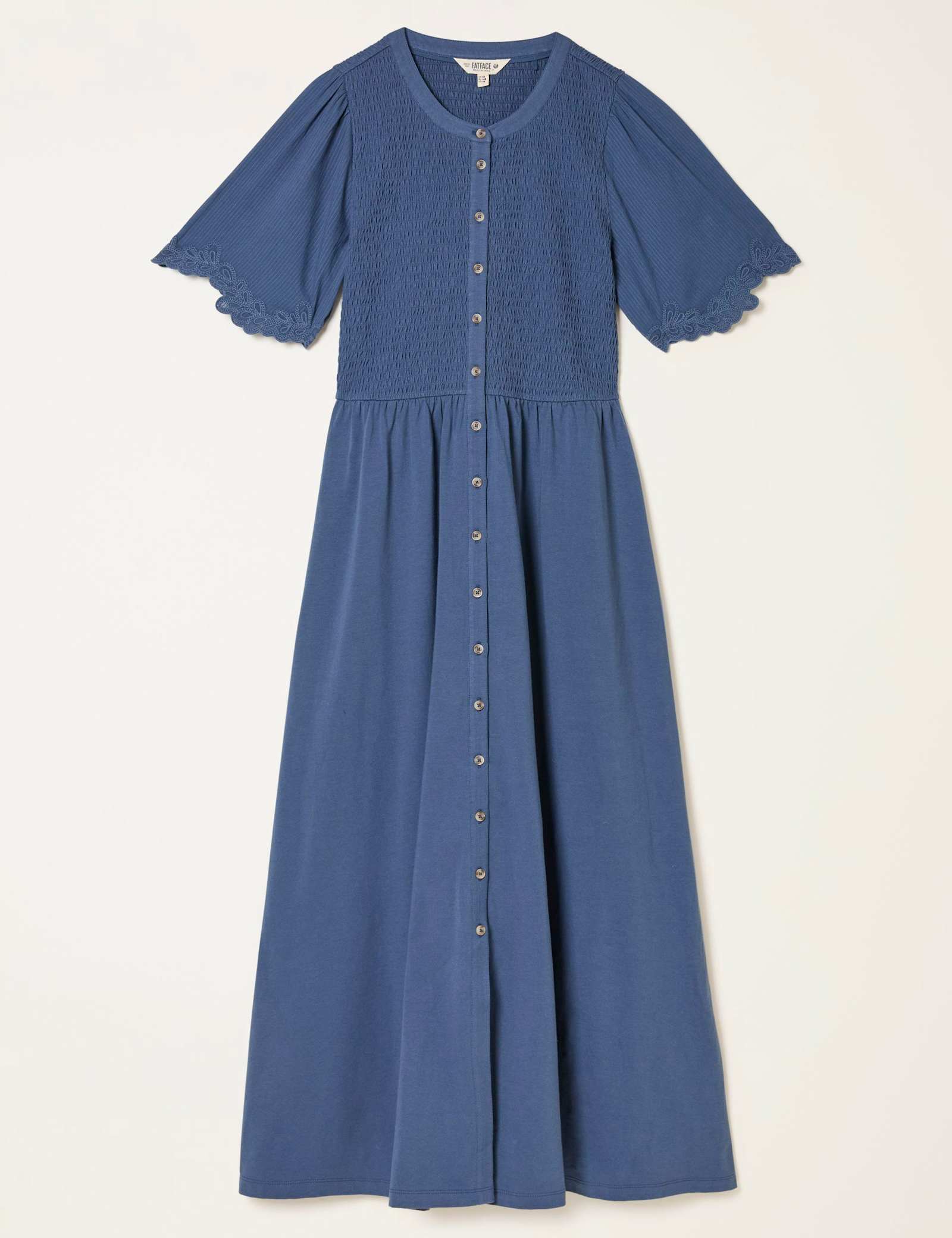 Cotton Rich Midi Waisted Dress - image 1