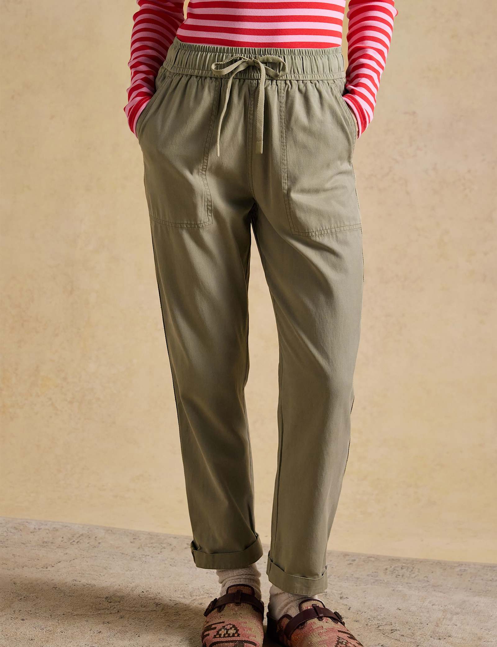 Lyocell Rich Drawstring Relaxed Chinos - image 2