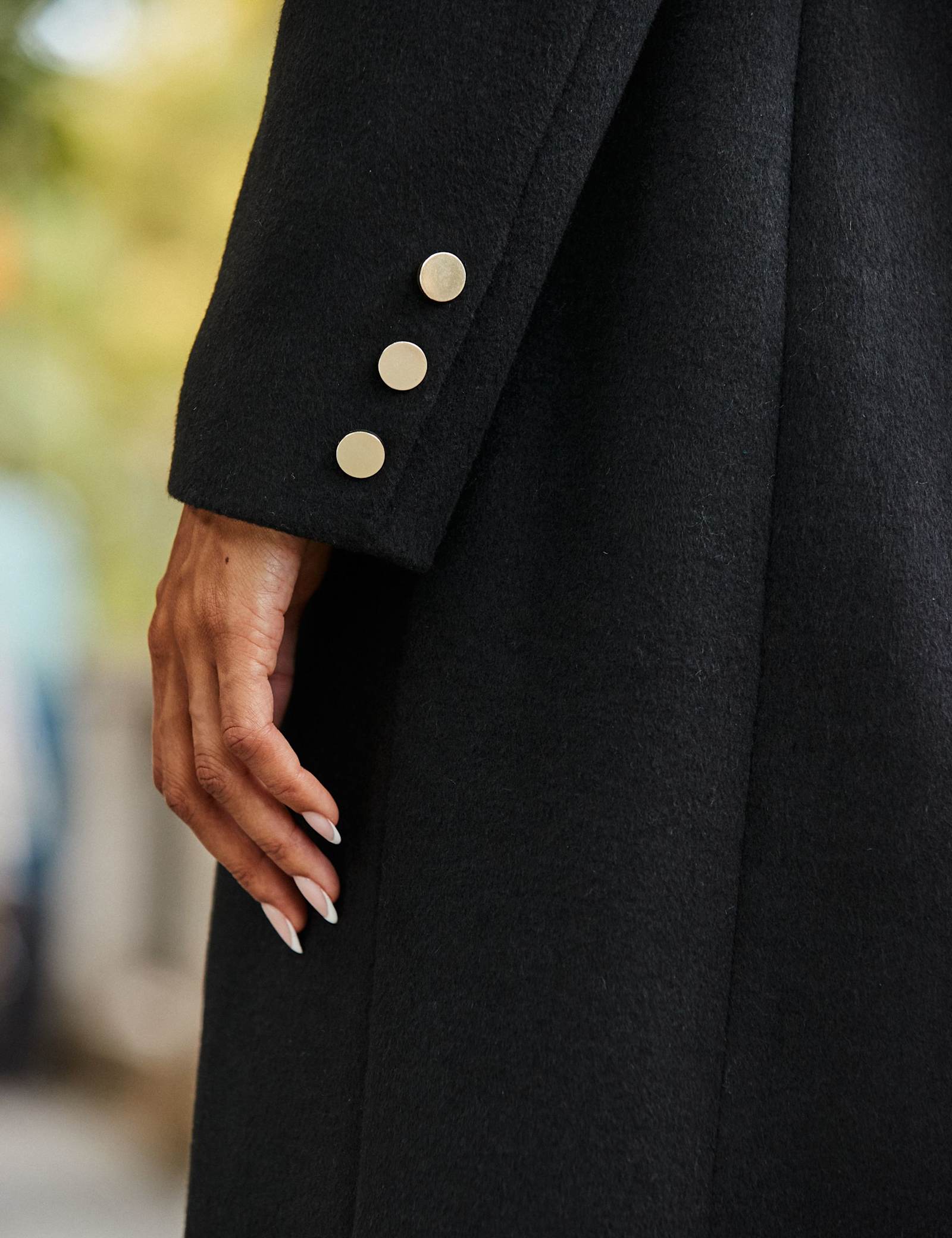 Wool Blend Tailored Coat - image 4