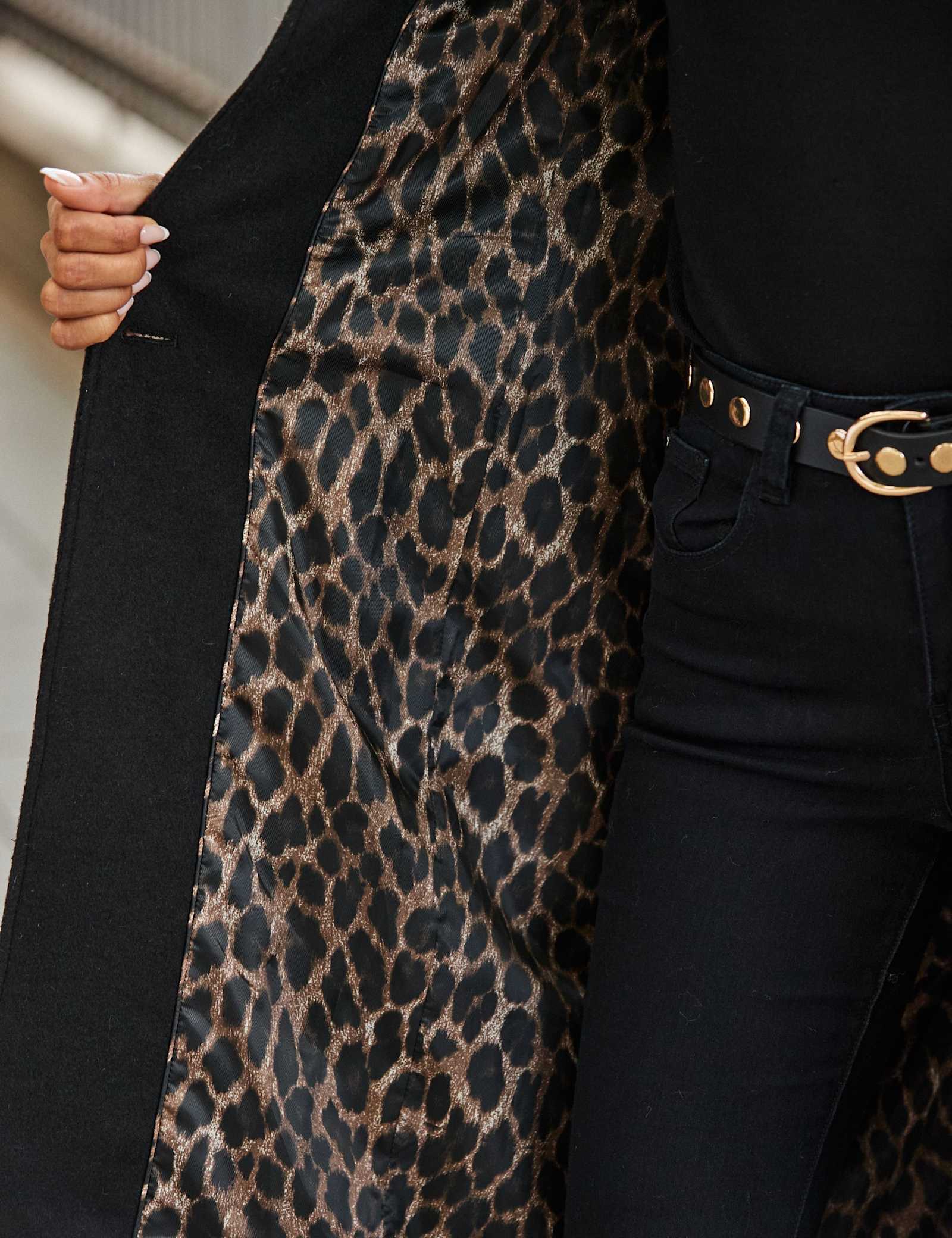 Wool Blend Tailored Coat - image 3