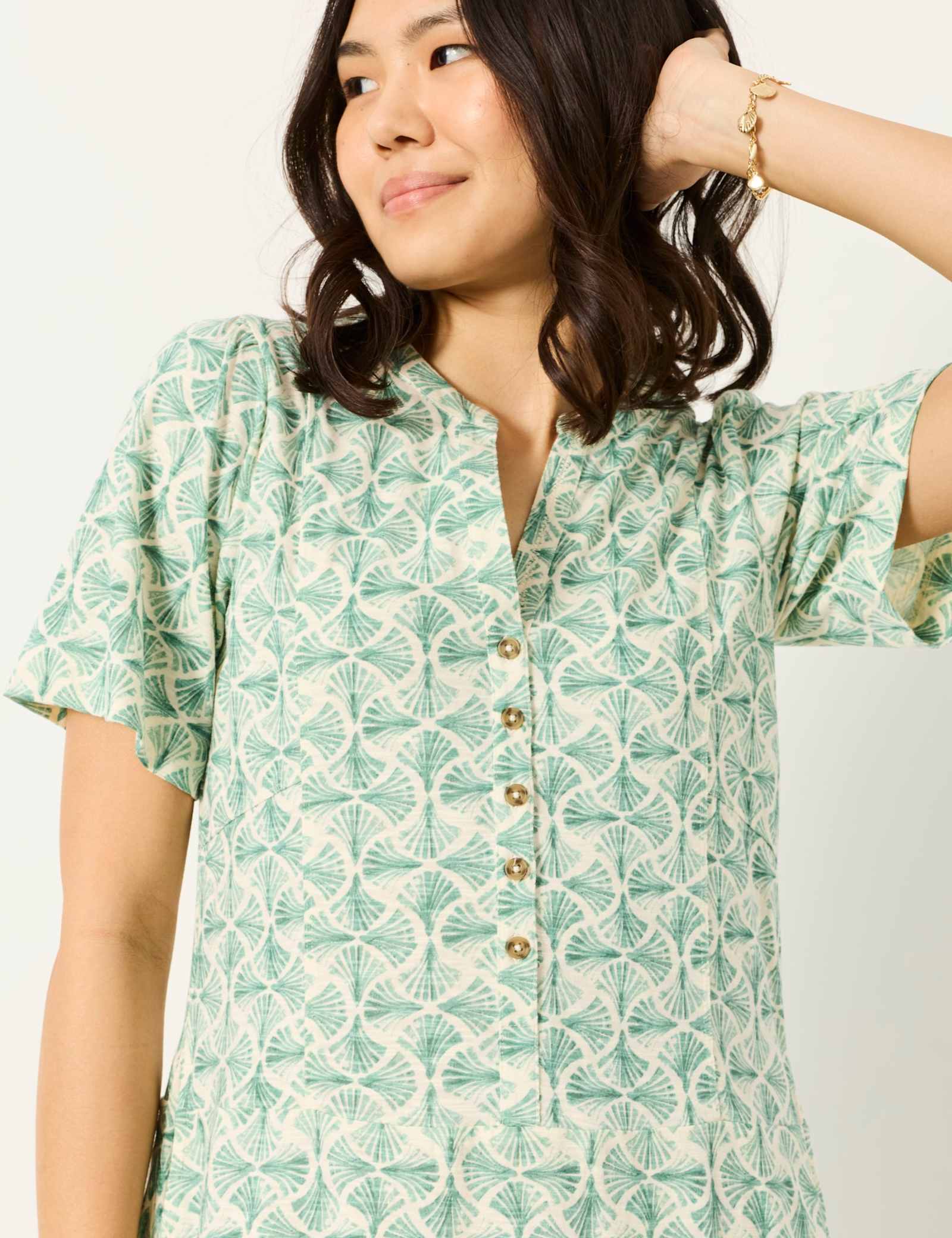 Maggie Jersey Geometric Mini Shift Dress - image 3