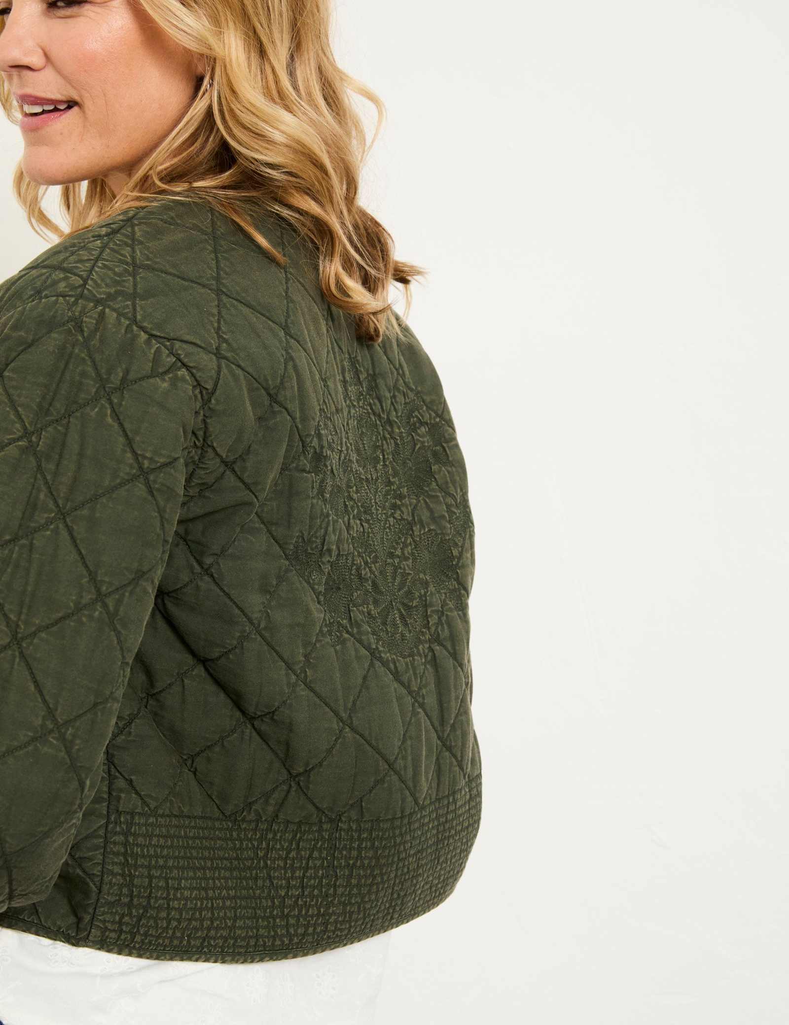 Pure Cotton Floral Quilted Jacket - image 4