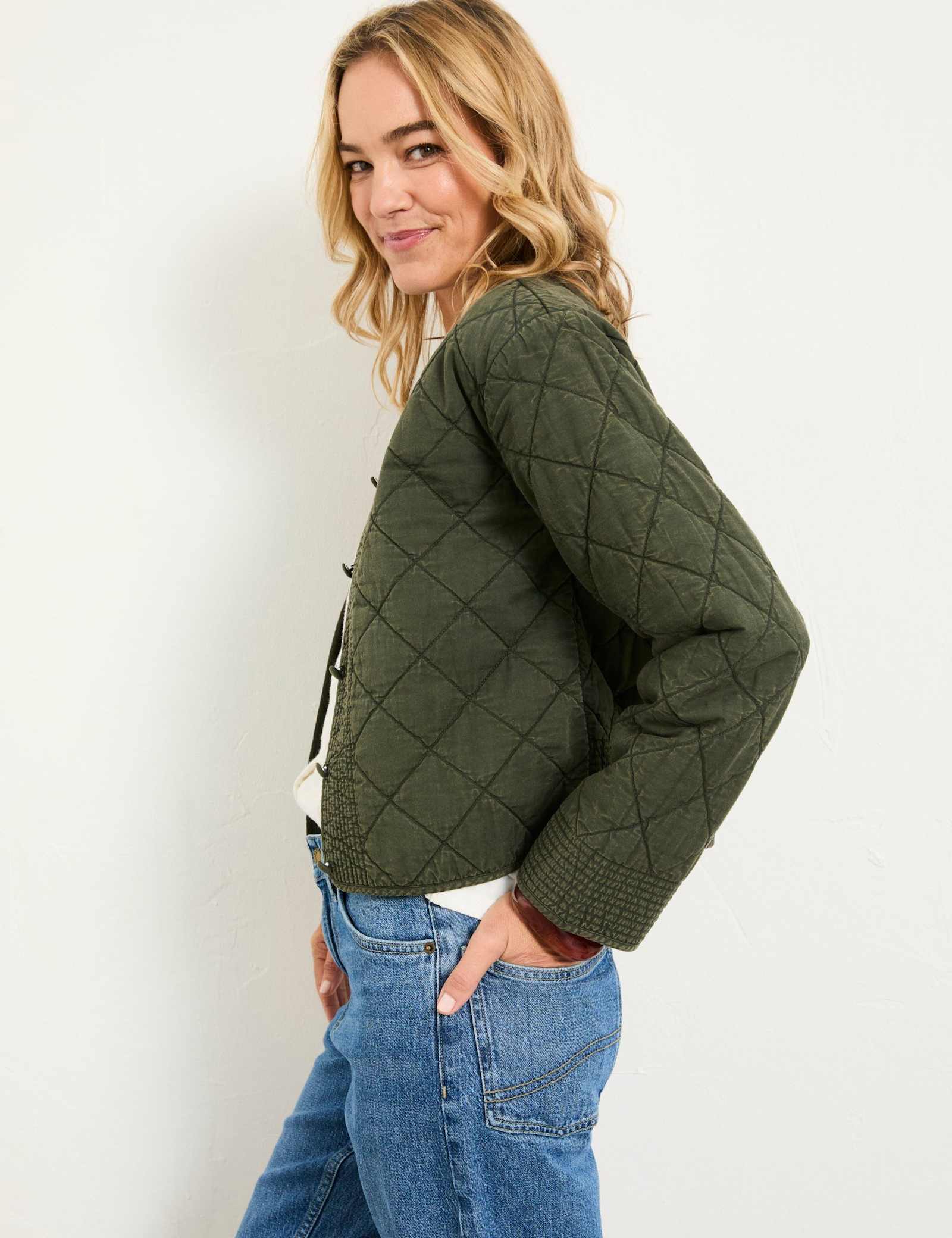 Pure Cotton Floral Quilted Jacket - image 3