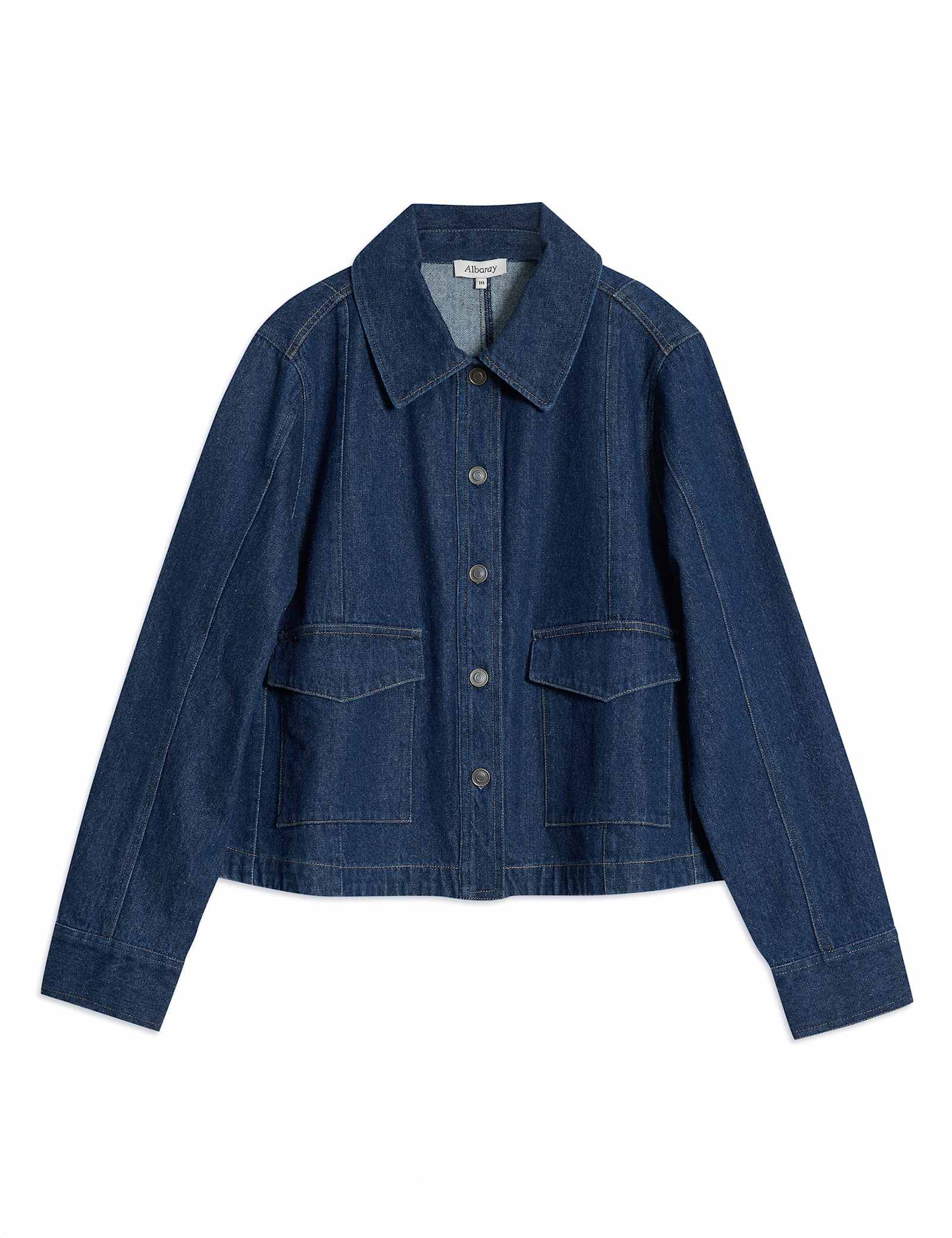 Pure Cotton Denim Relaxed Jacket - image 1