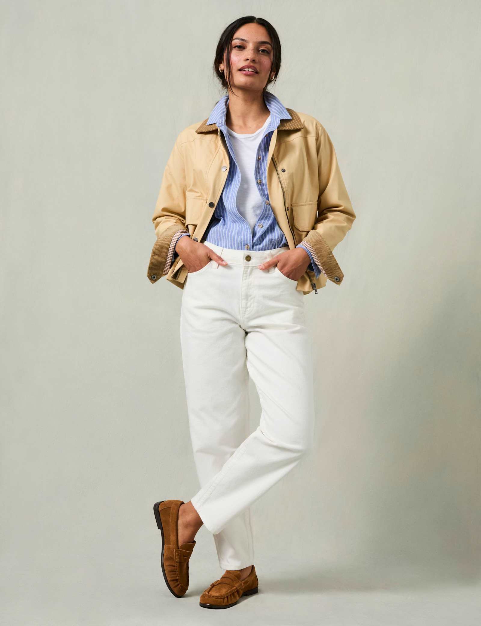 Mid Rise Cigarette Ankle Grazer Jeans - image 4